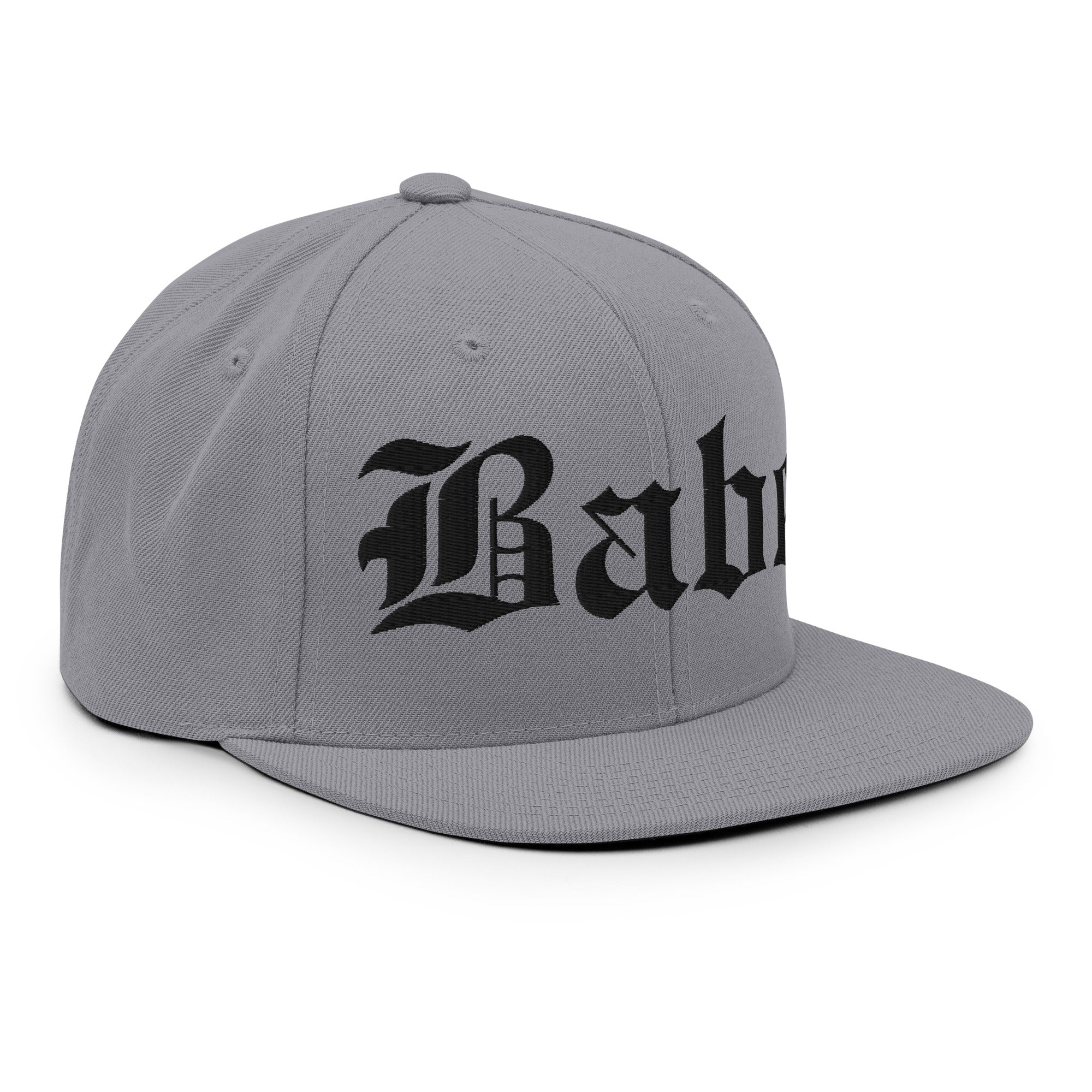 Snapback Hat – Babe Old English Embroidered - f9artist