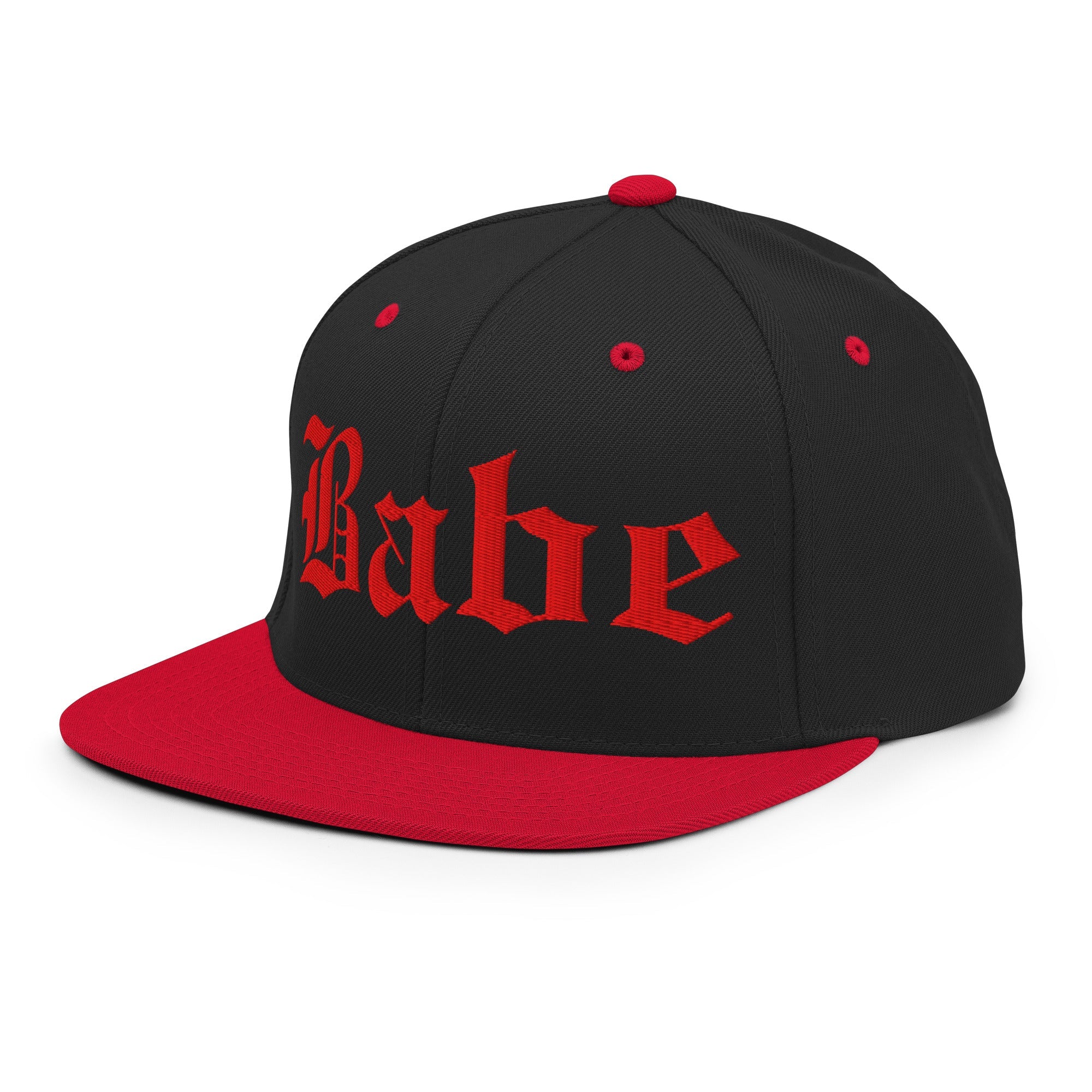 Snapback Hat – Babe Old English Embroidered - f9artist