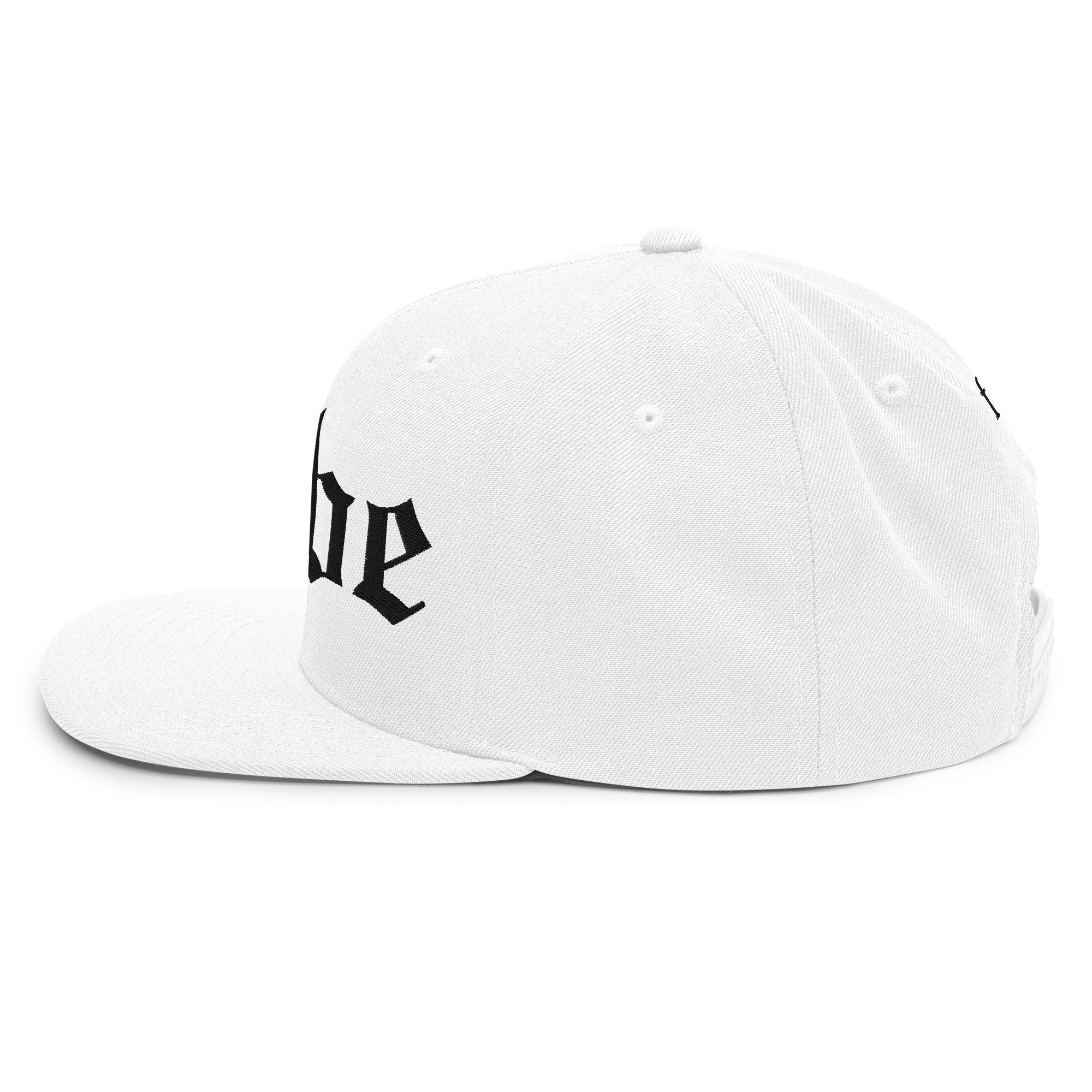 Snapback Hat – Babe Old English Embroidered - f9artist