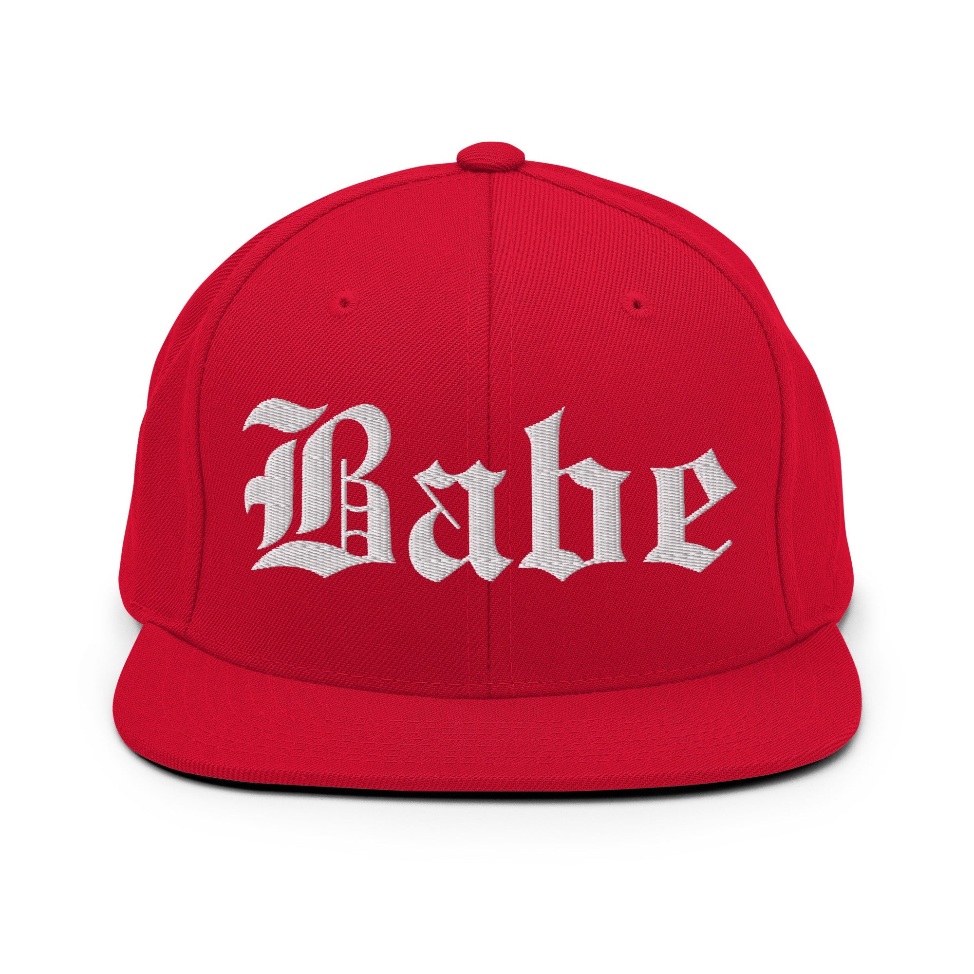 Snapback Hat – Babe Old English Embroidered - f9artist