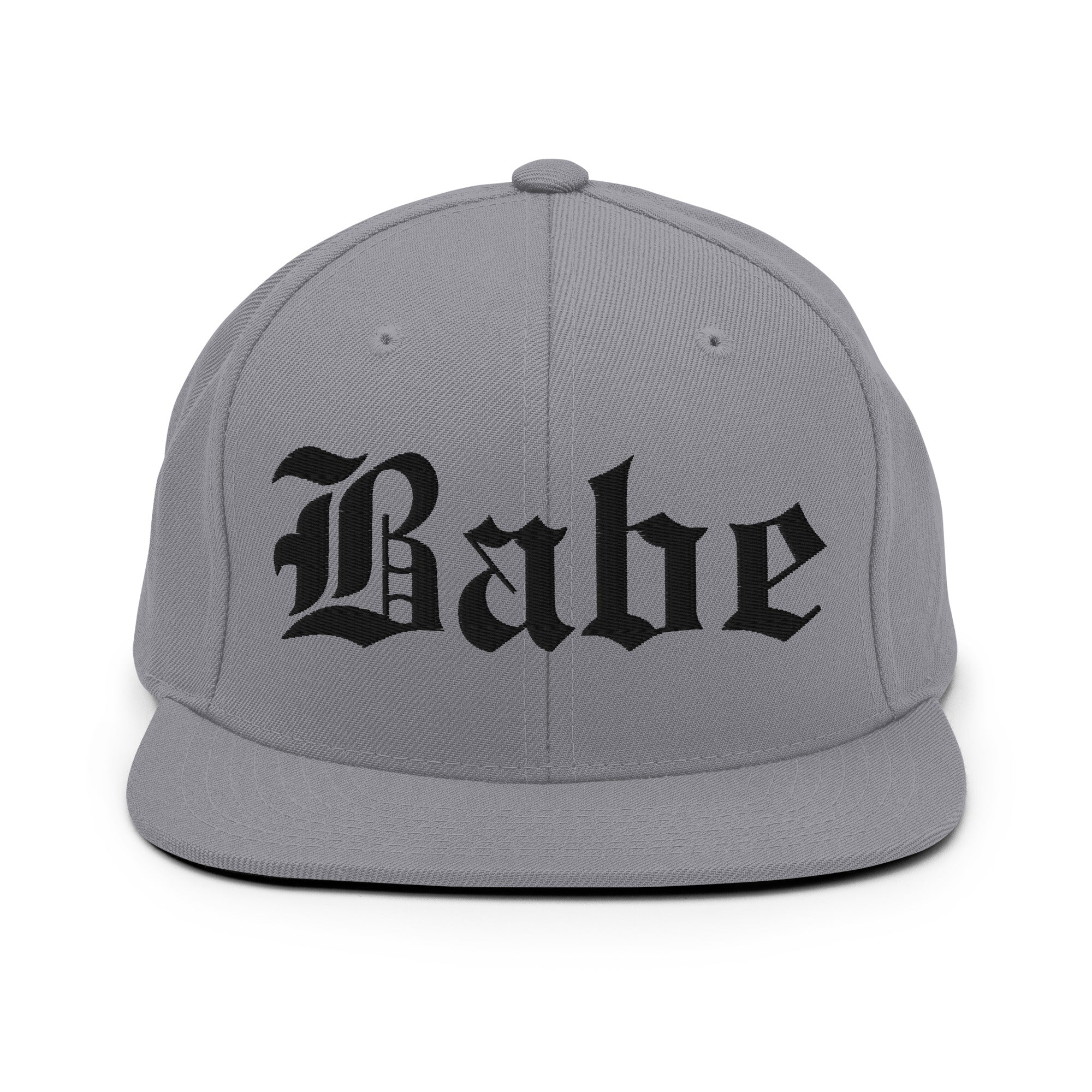 Snapback Hat – Babe Old English Embroidered - f9artist
