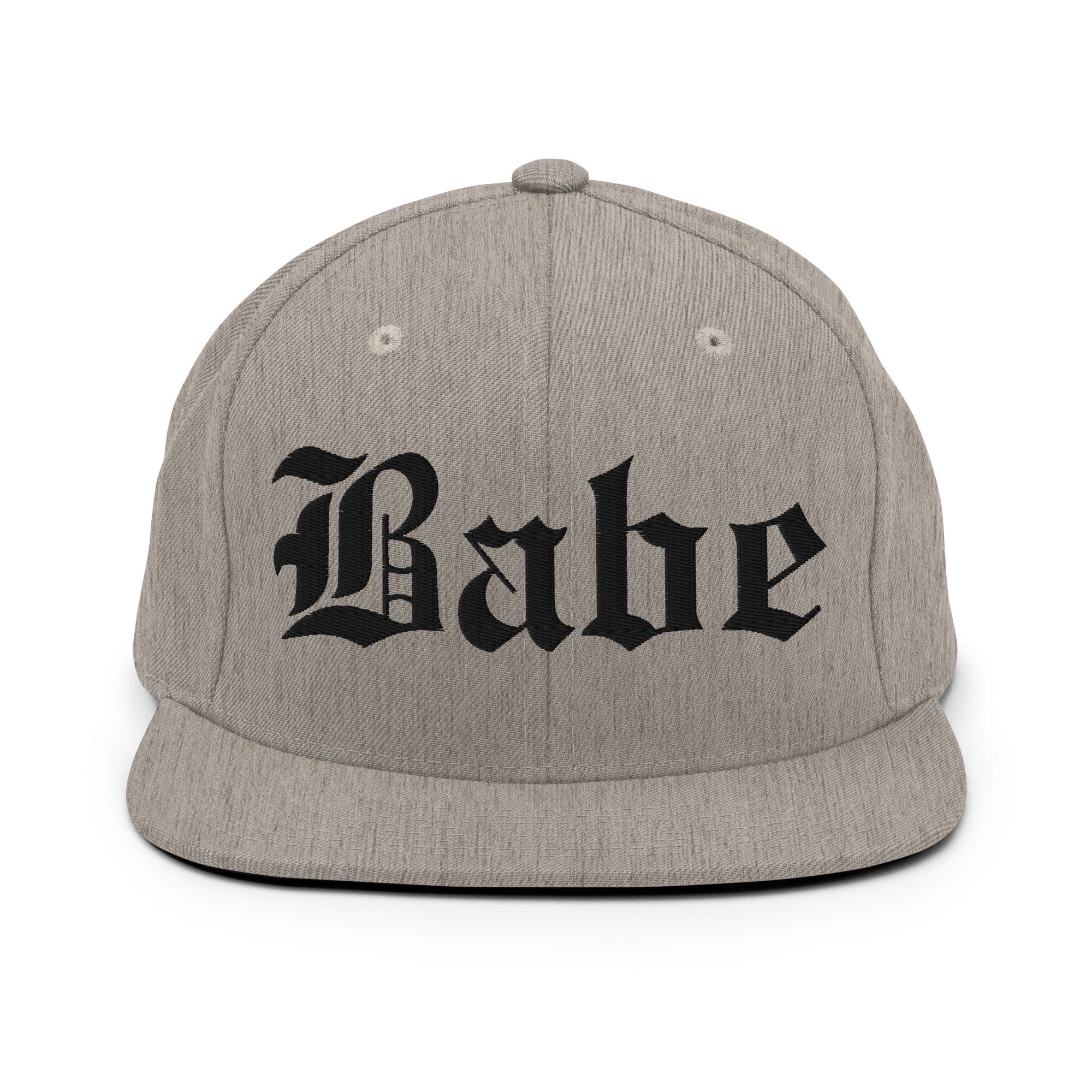 Snapback Hat – Babe Old English Embroidered - f9artist
