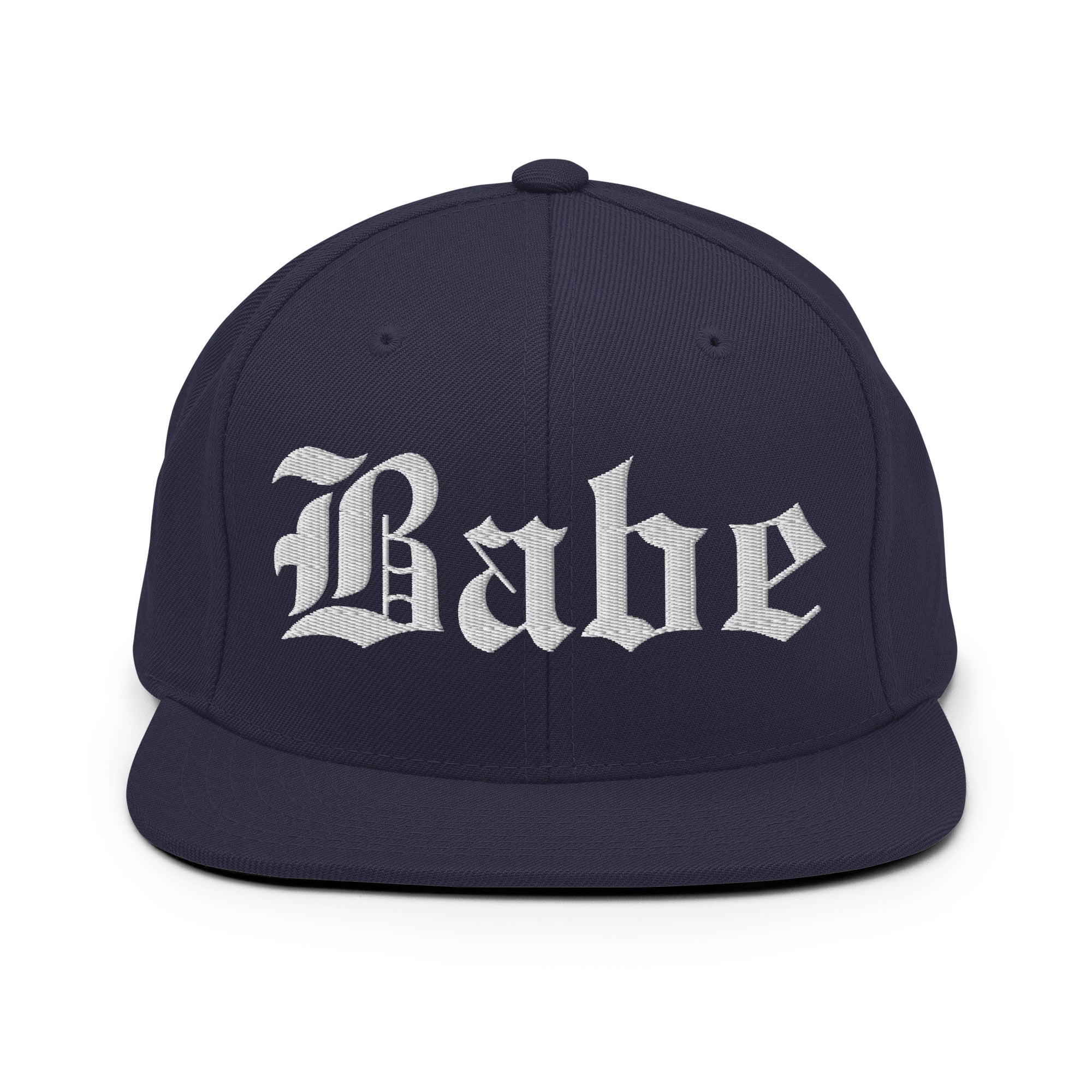 Snapback Hat – Babe Old English Embroidered - f9artist