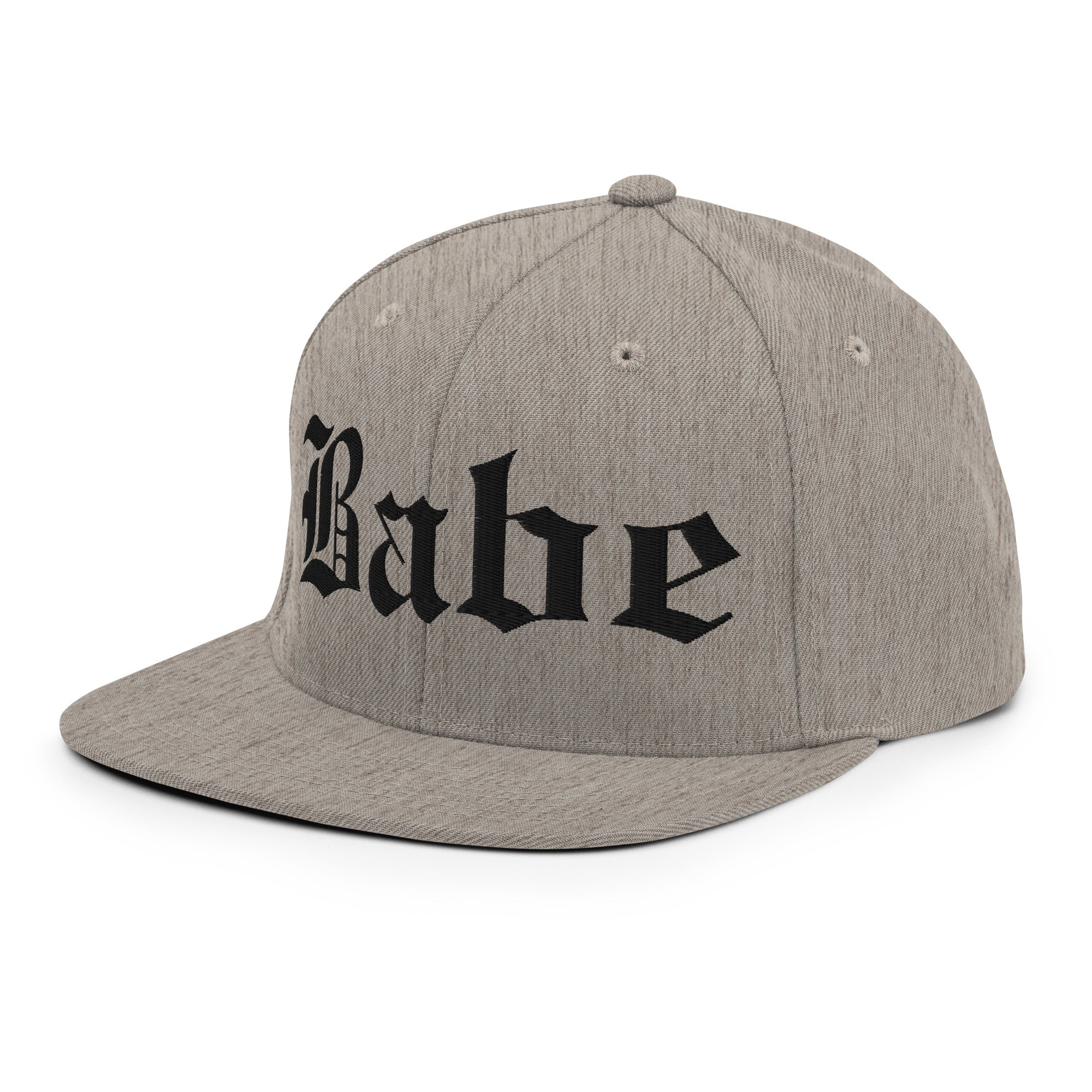 Snapback Hat – Babe Old English Embroidered - f9artist