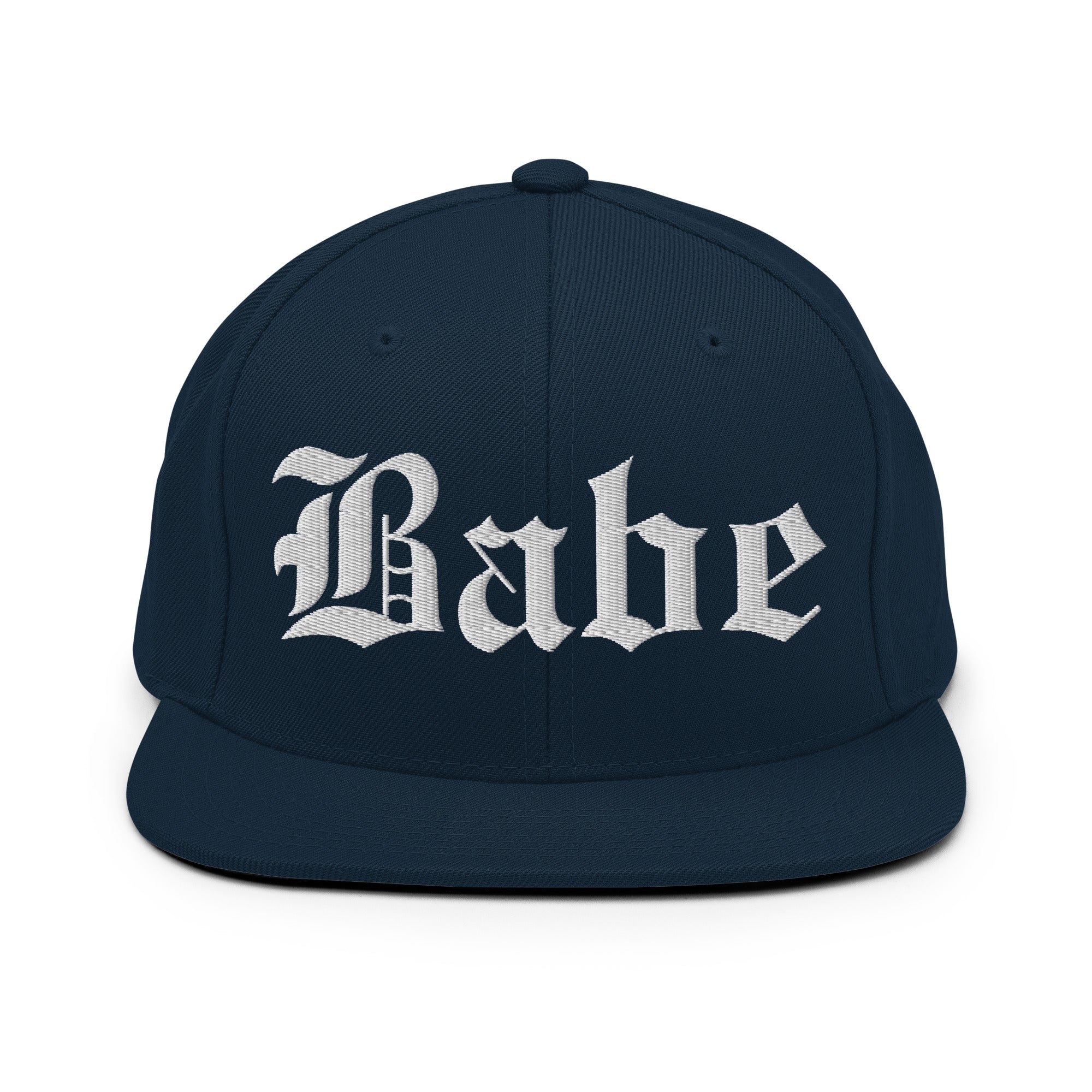 Snapback Hat – Babe Old English Embroidered - f9artist