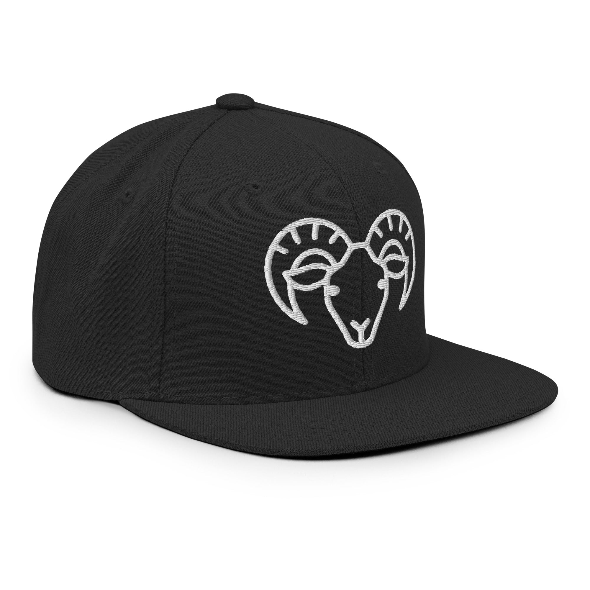 Snapback Hat – Ram Line Art Edition by f9artist - f9artist