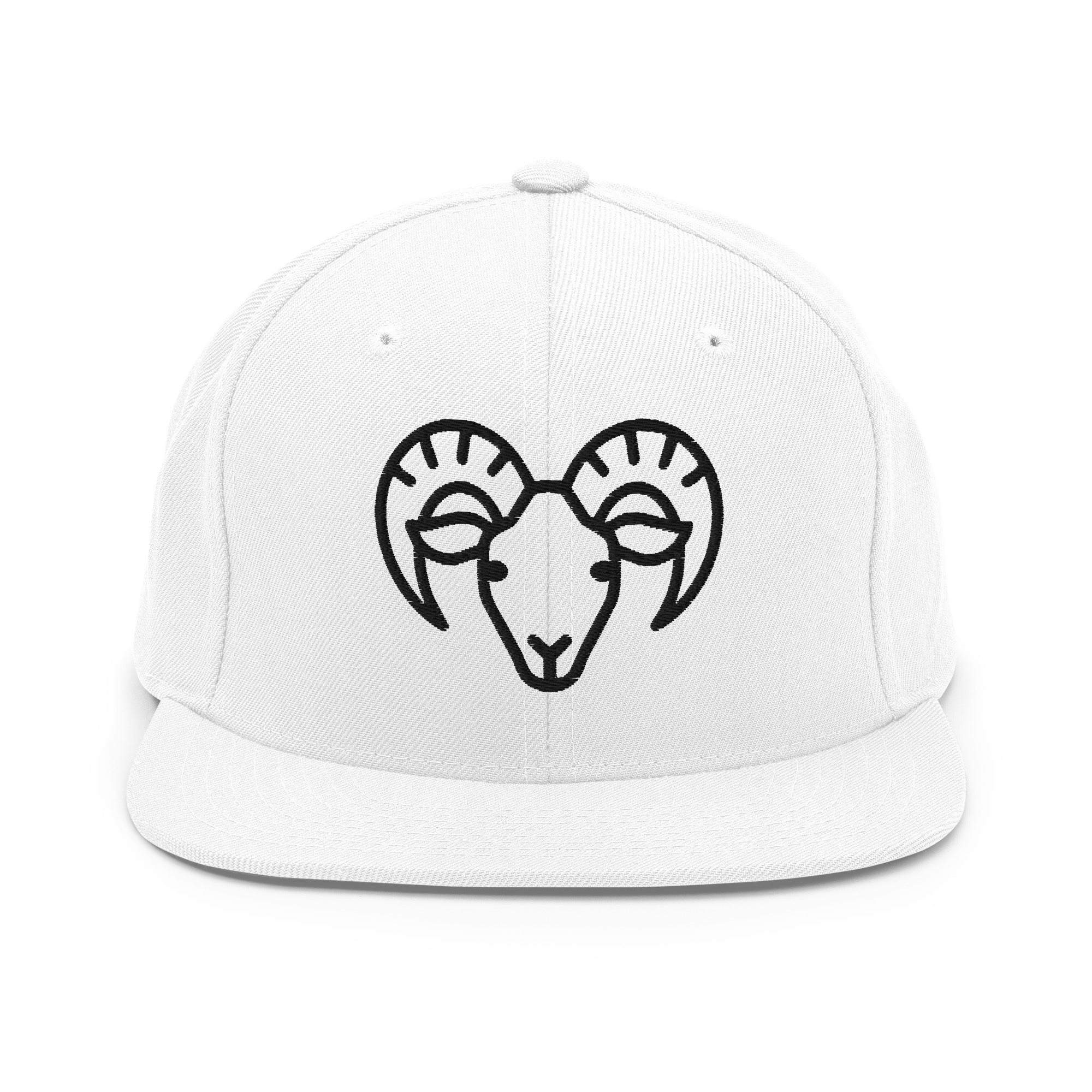 Snapback Hat – Ram Line Art Edition by f9artist - f9artist