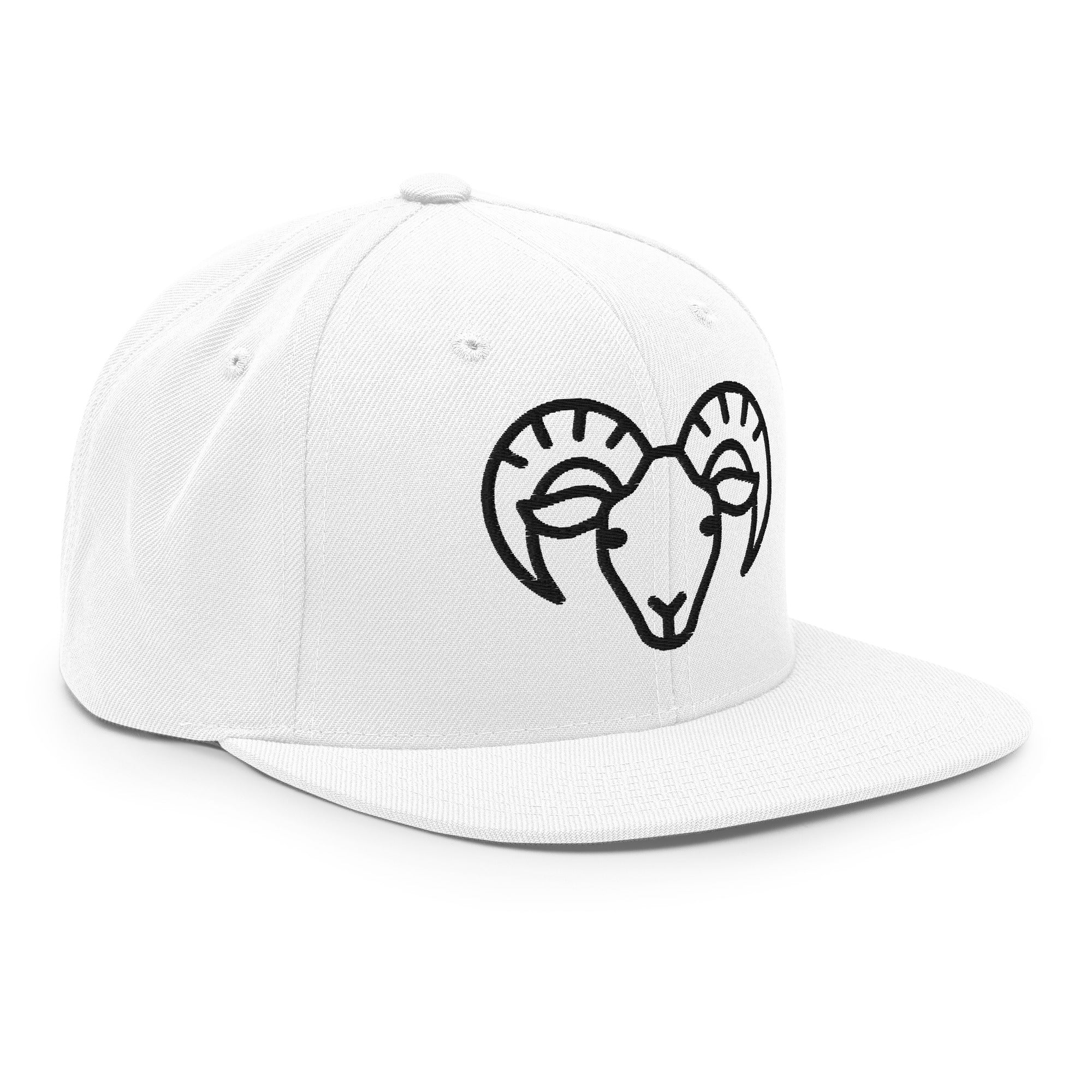 Snapback Hat – Ram Line Art Edition by f9artist - f9artist