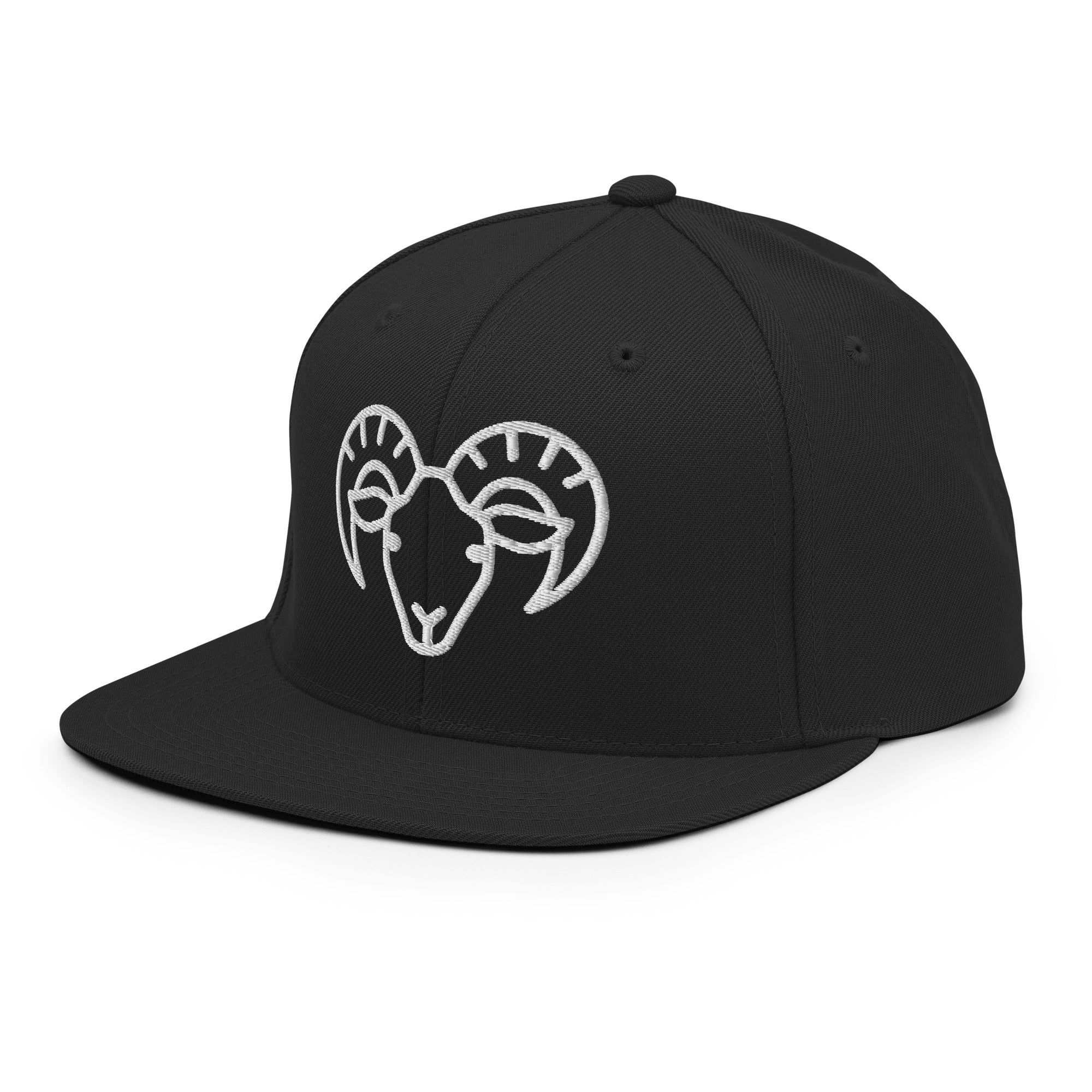 Snapback Hat – Ram Line Art Edition by f9artist - f9artist