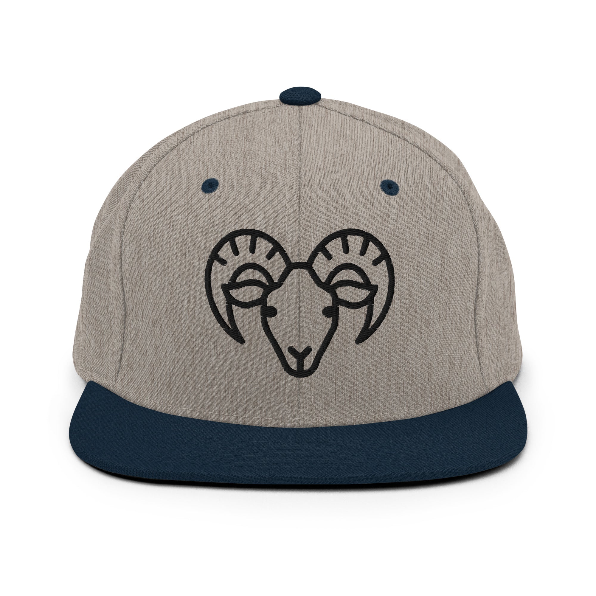 Snapback Hat – Ram Line Art Edition by f9artist - f9artist