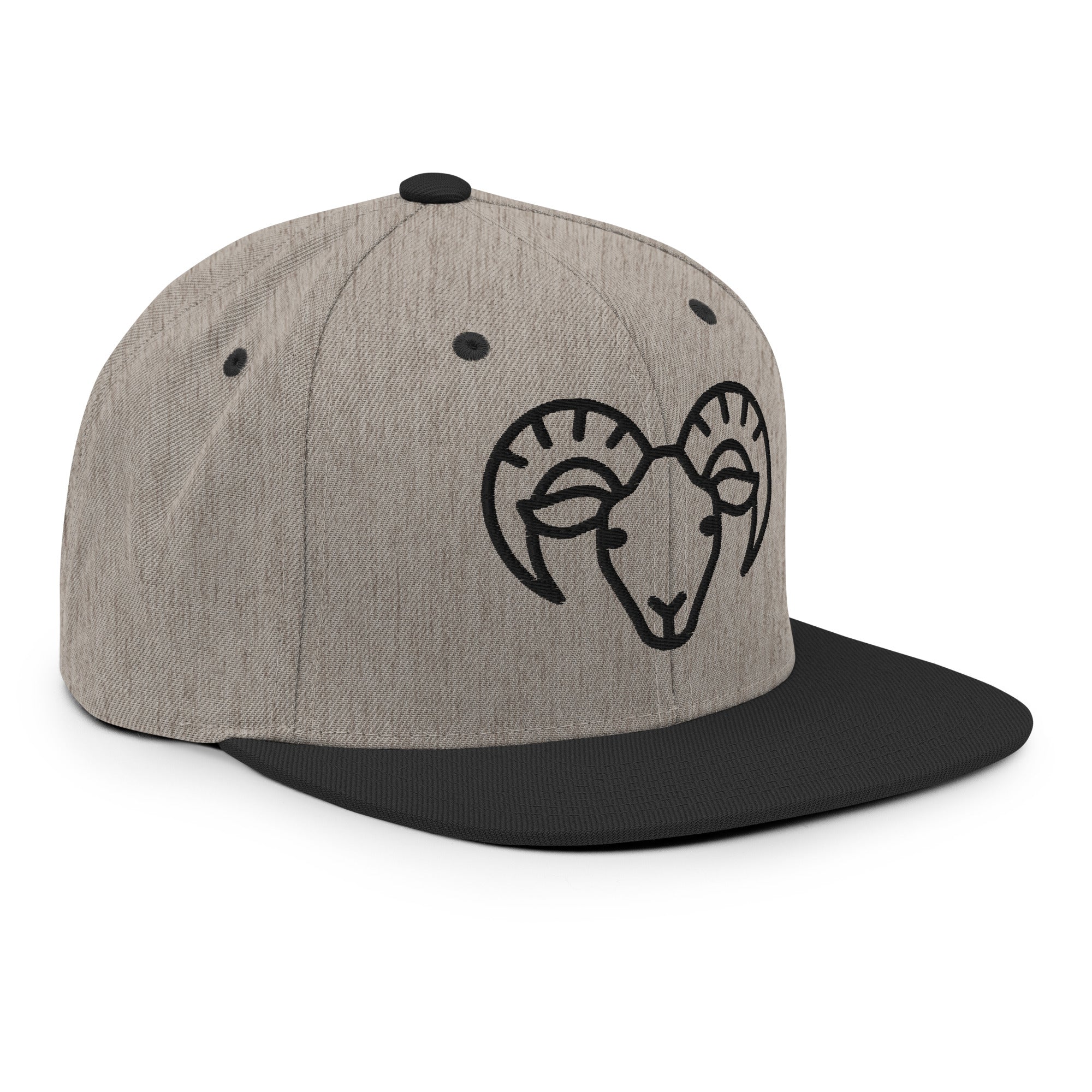 Snapback Hat – Ram Line Art Edition by f9artist - f9artist