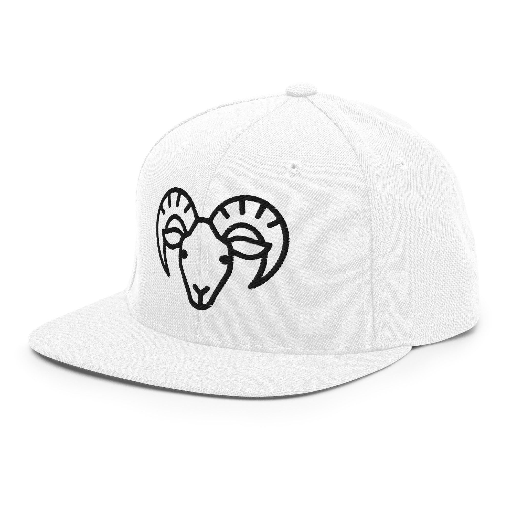 Snapback Hat – Ram Line Art Edition by f9artist - f9artist