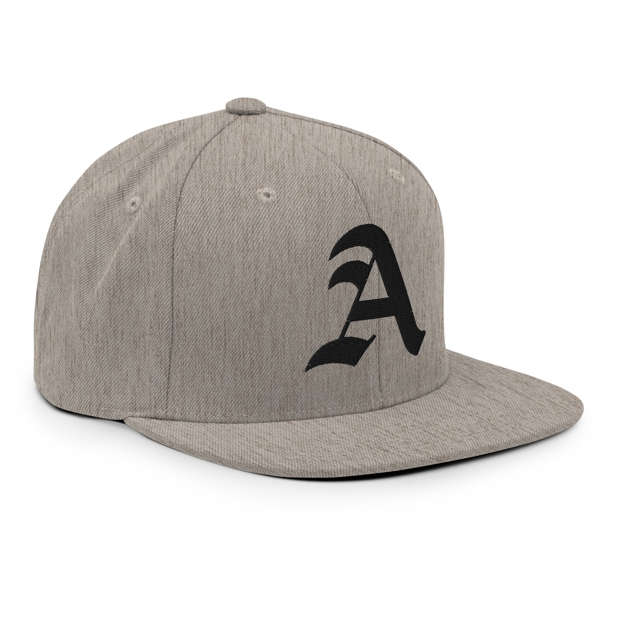 Snapback Hat – Stitchfy Old English “A” Embroidered - f9artist