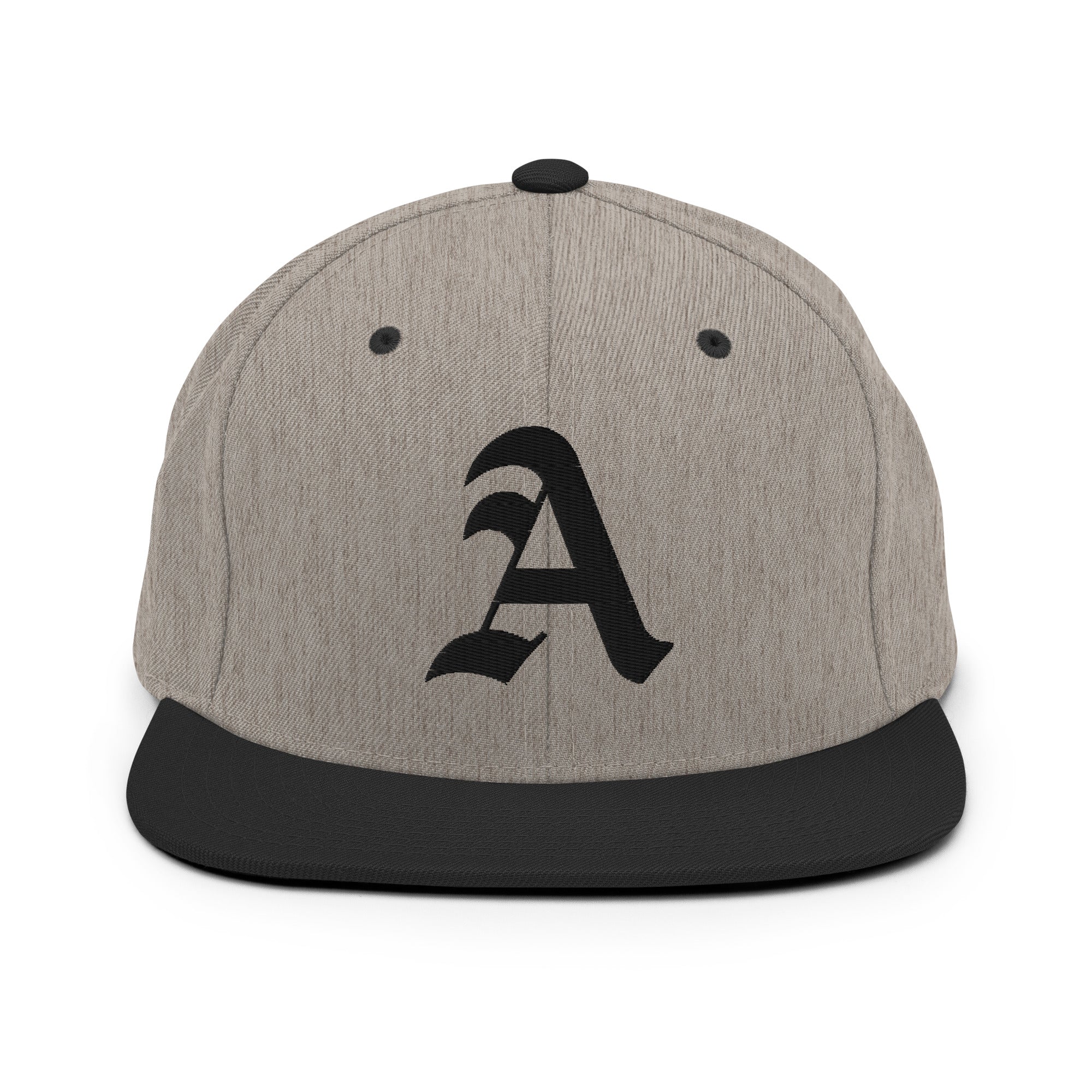 Snapback Hat – Stitchfy Old English “A” Embroidered - f9artist