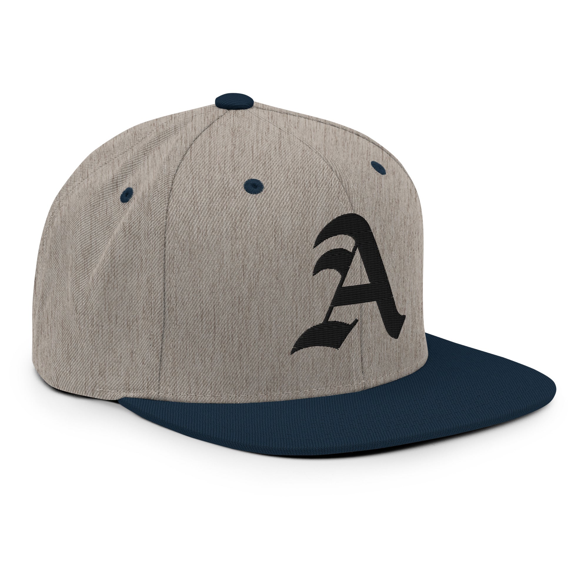 Snapback Hat – Stitchfy Old English “A” Embroidered - f9artist