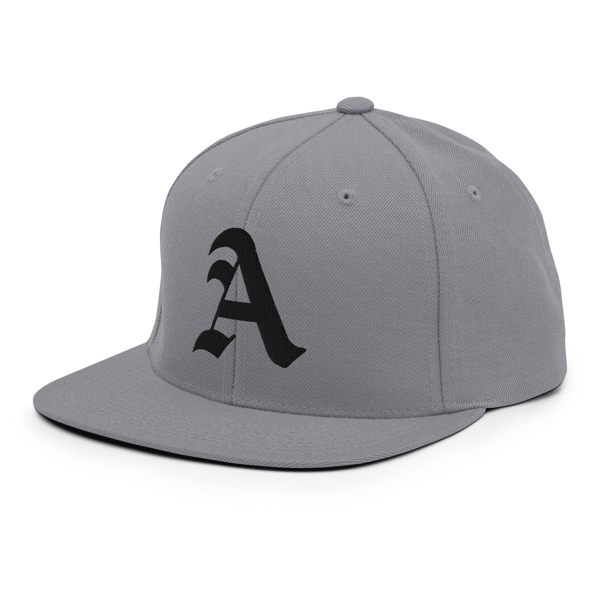 Snapback Hat – Stitchfy Old English “A” Embroidered - f9artist