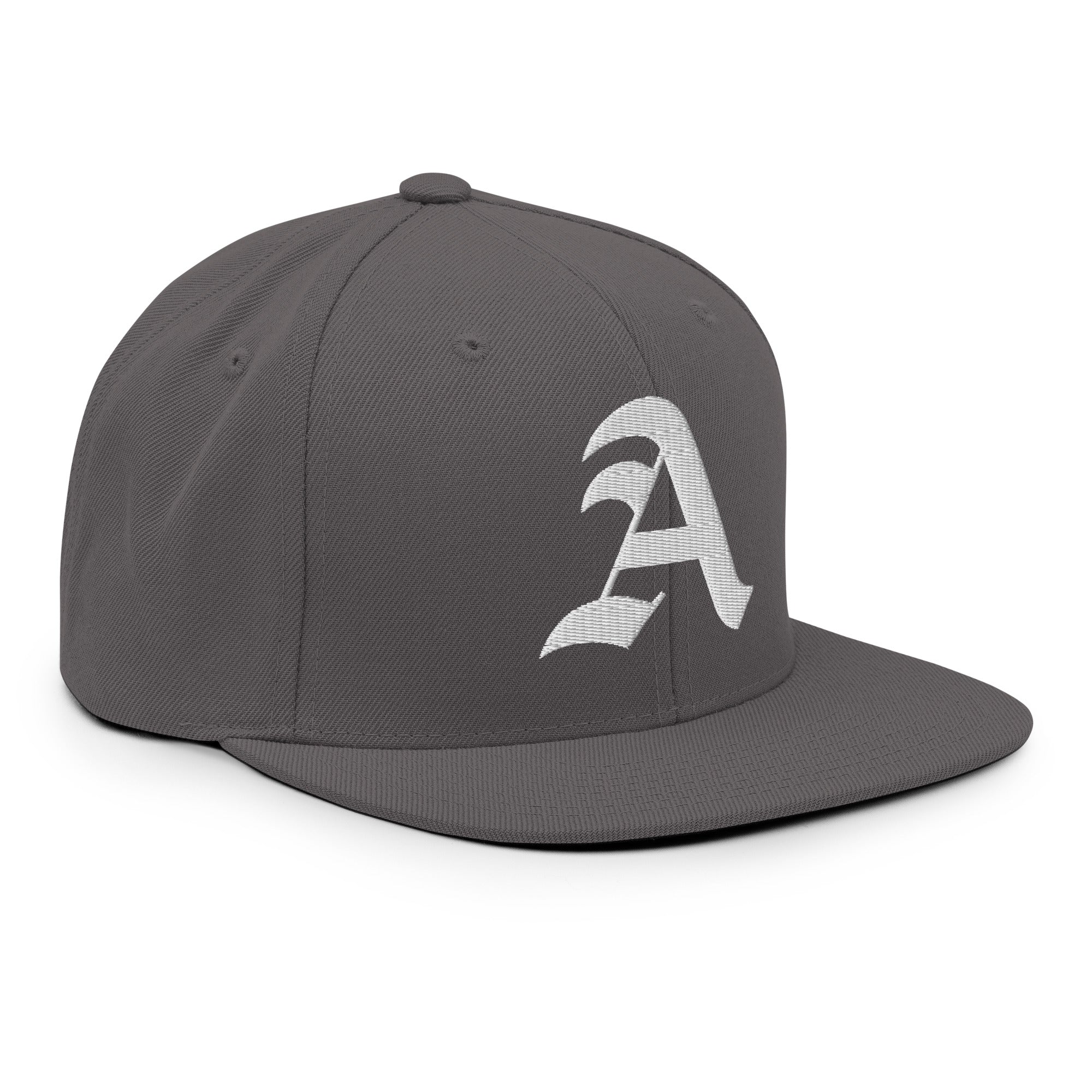Snapback Hat – Stitchfy Old English “A” Embroidered - f9artist