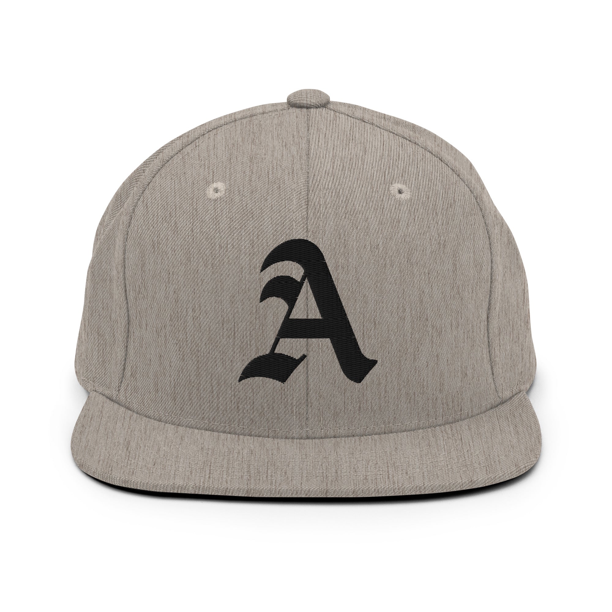 Snapback Hat – Stitchfy Old English “A” Embroidered - f9artist