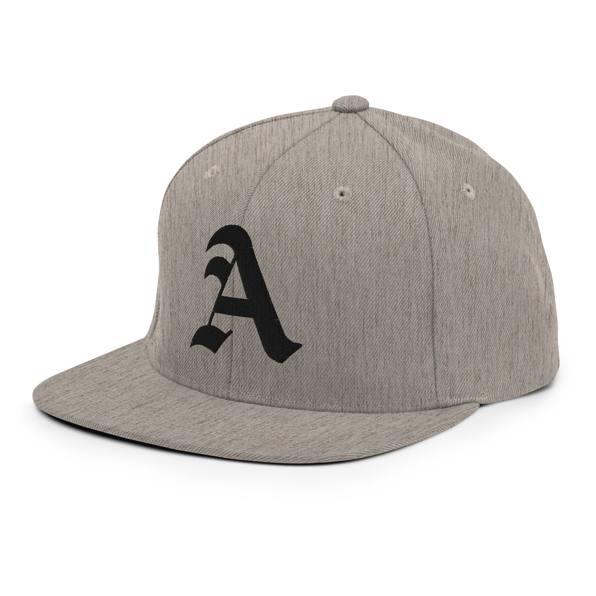 Snapback Hat – Stitchfy Old English “A” Embroidered - f9artist