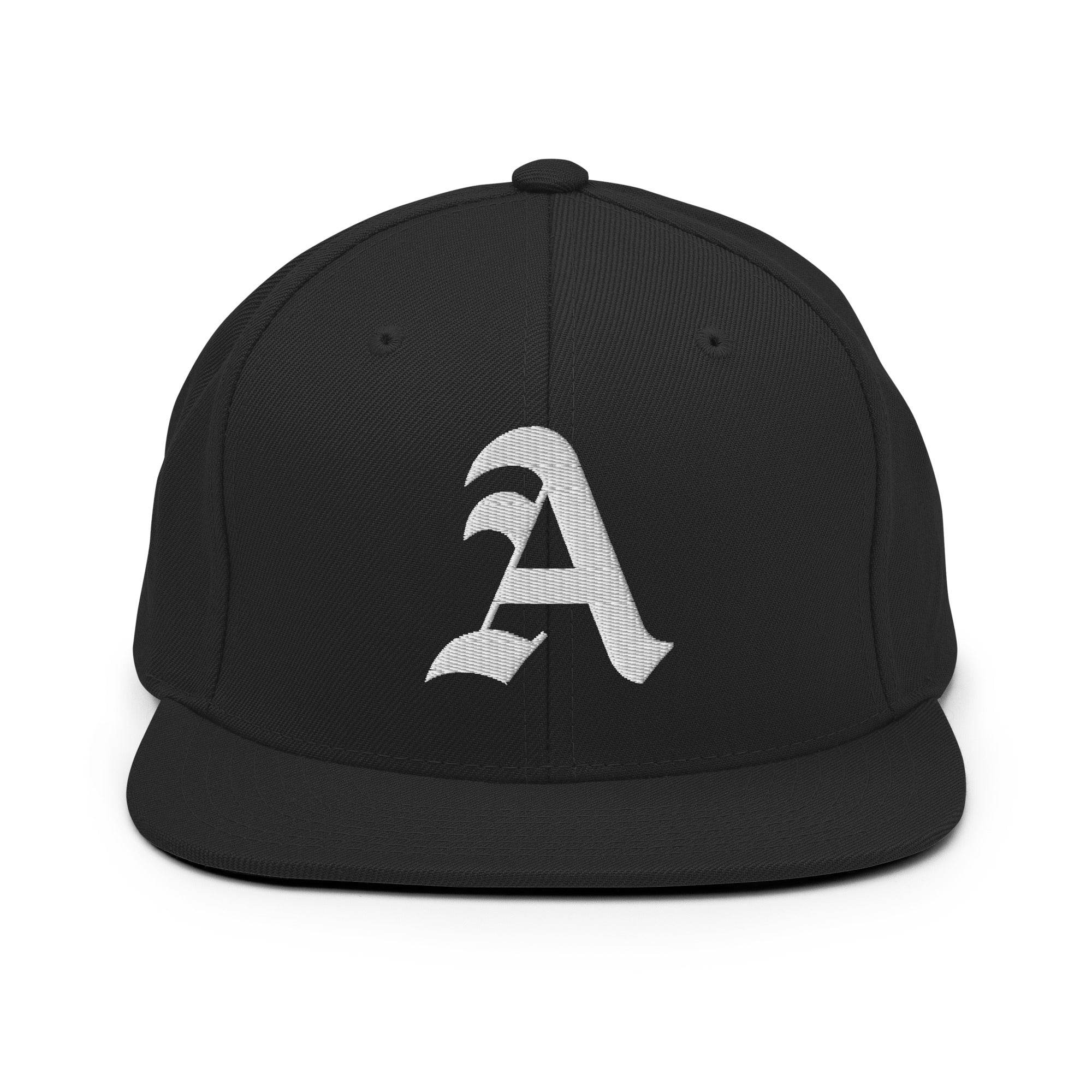 Snapback Hat – Stitchfy Old English “A” Embroidered - f9artist