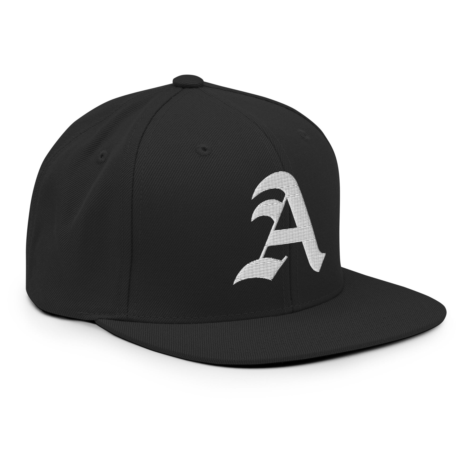 Snapback Hat – Stitchfy Old English “A” Embroidered - f9artist