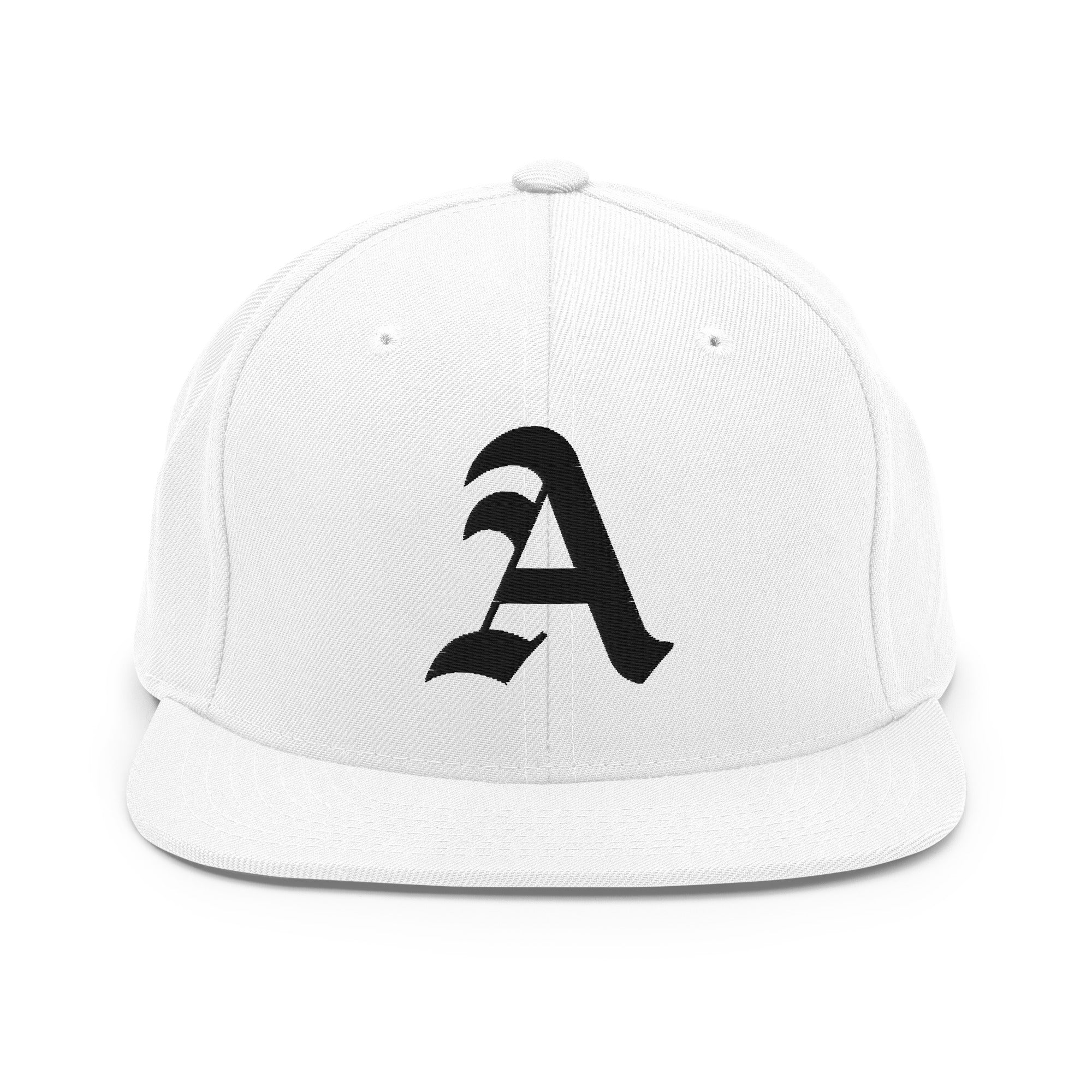 Snapback Hat – Stitchfy Old English “A” Embroidered - f9artist