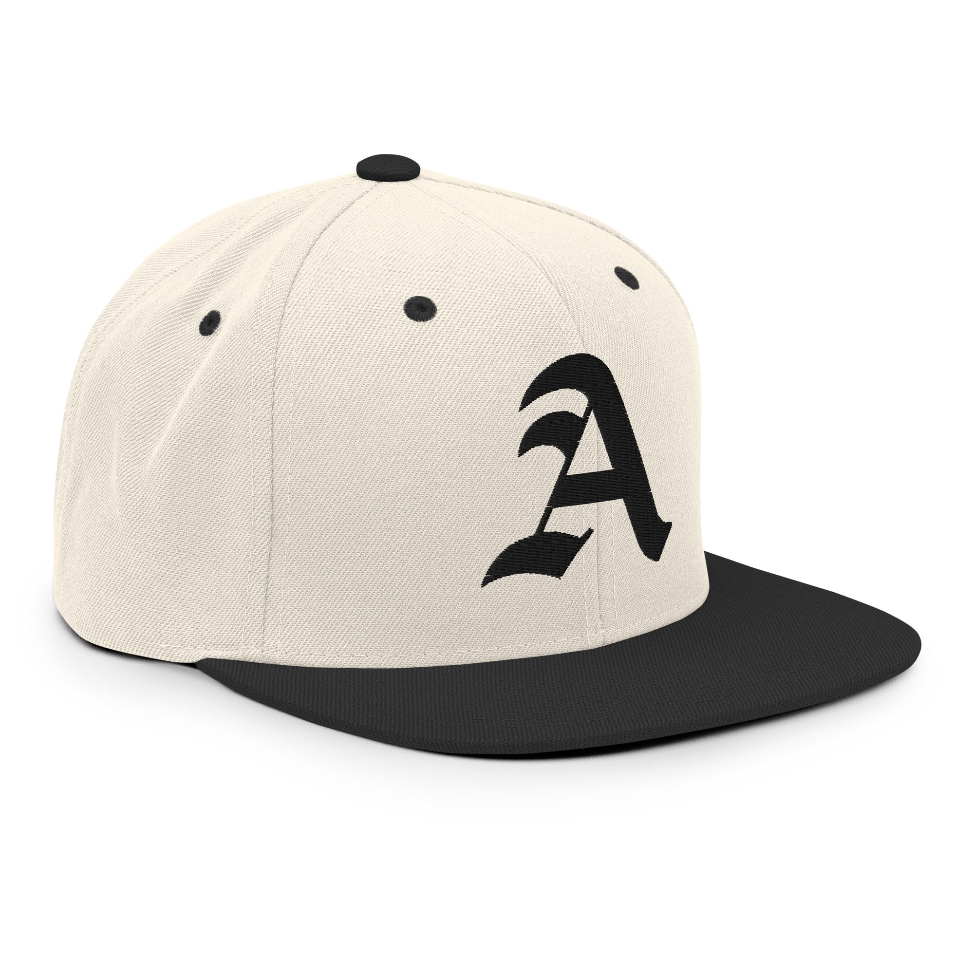 Snapback Hat – Stitchfy Old English “A” Embroidered - f9artist