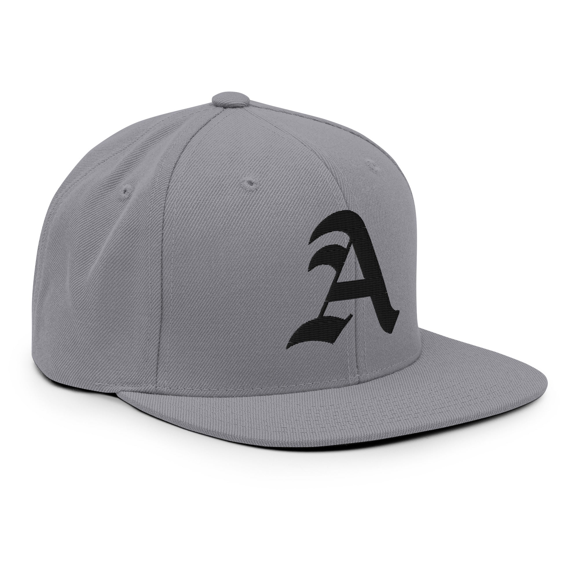 Snapback Hat – Stitchfy Old English “A” Embroidered - f9artist