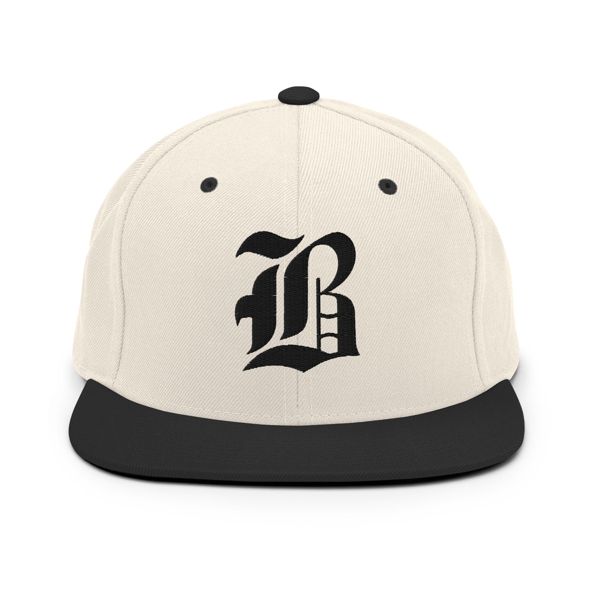 Snapback Hat – Stitchfy Old English “B” Embroidered - f9artist