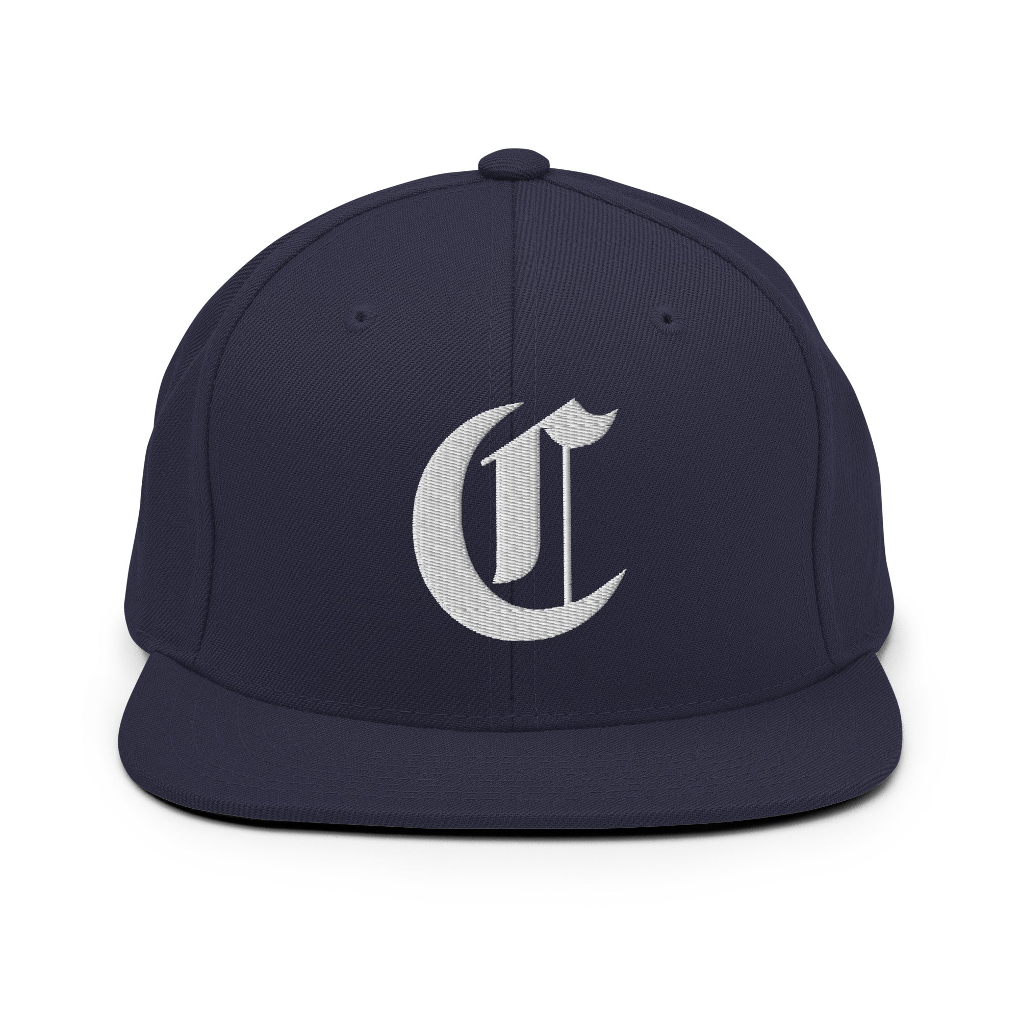 Snapback Hat – Stitchfy Old English “C” Embroidered - f9artist