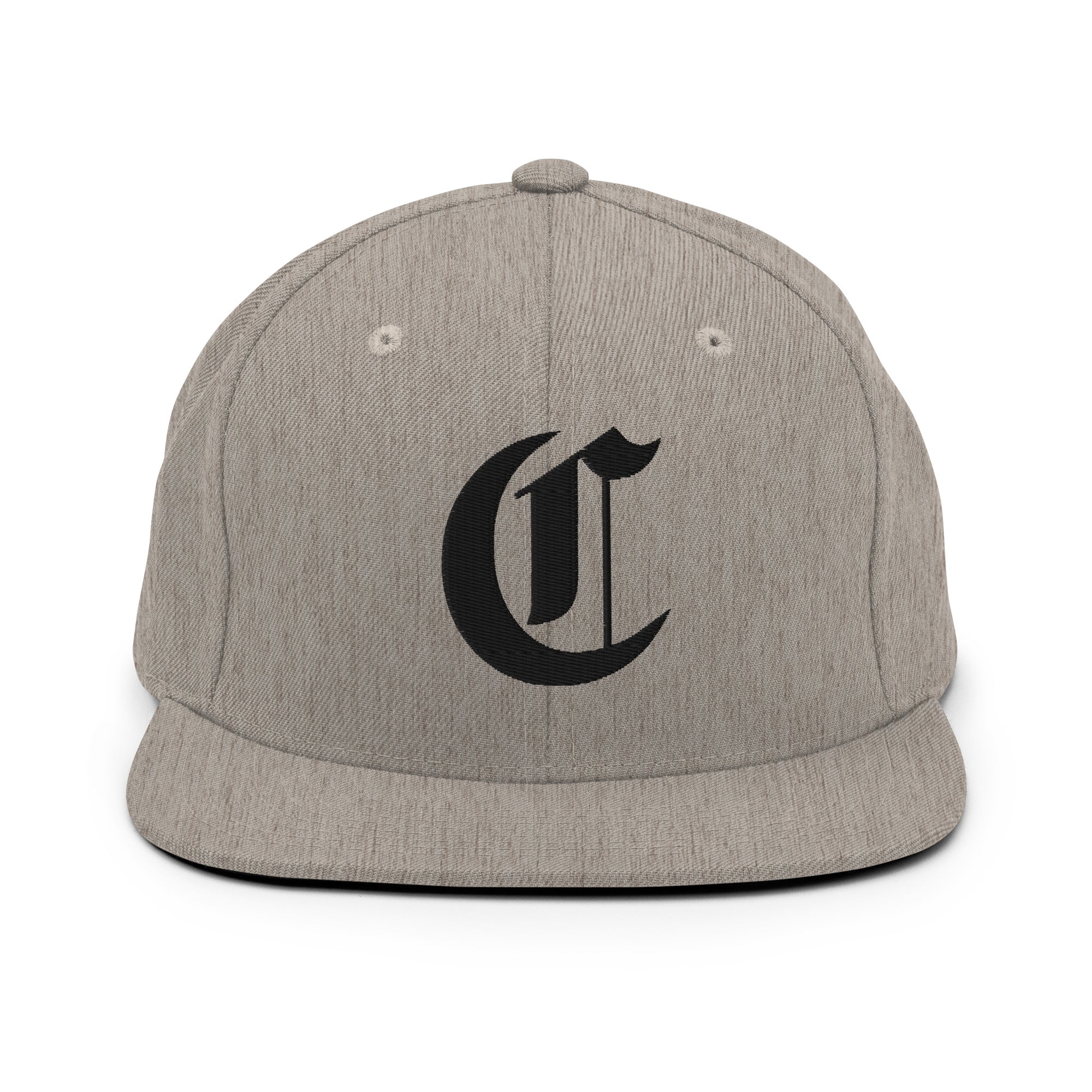 Snapback Hat – Stitchfy Old English “C” Embroidered - f9artist