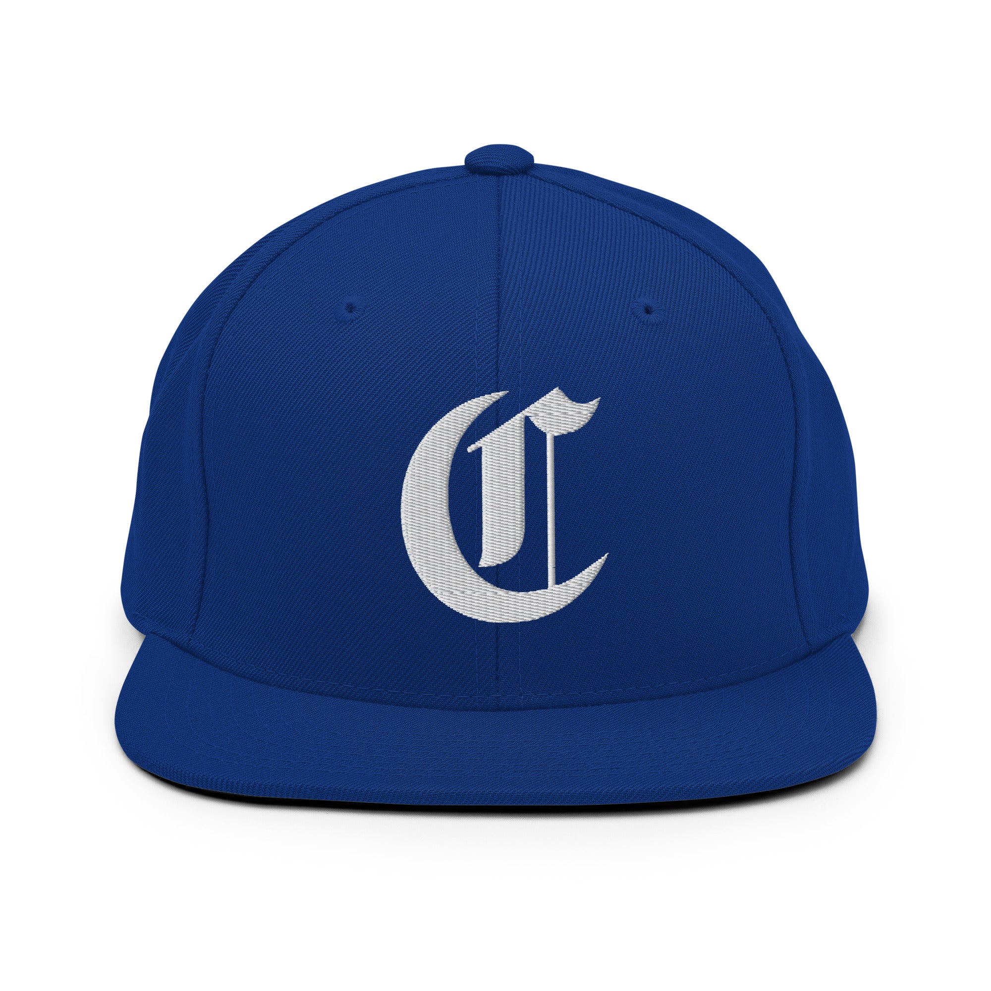 Snapback Hat – Stitchfy Old English “C” Embroidered - f9artist