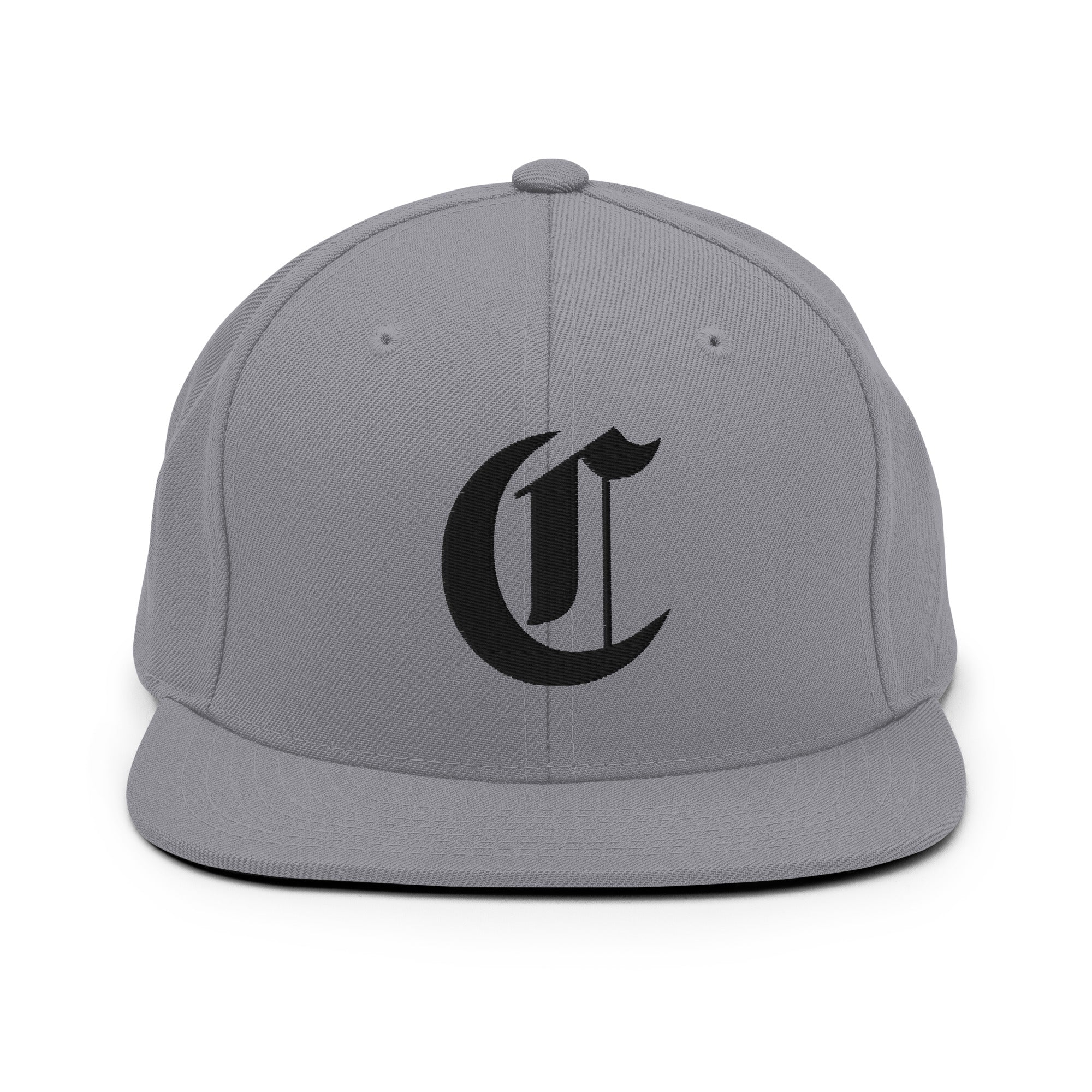 Snapback Hat – Stitchfy Old English “C” Embroidered - f9artist