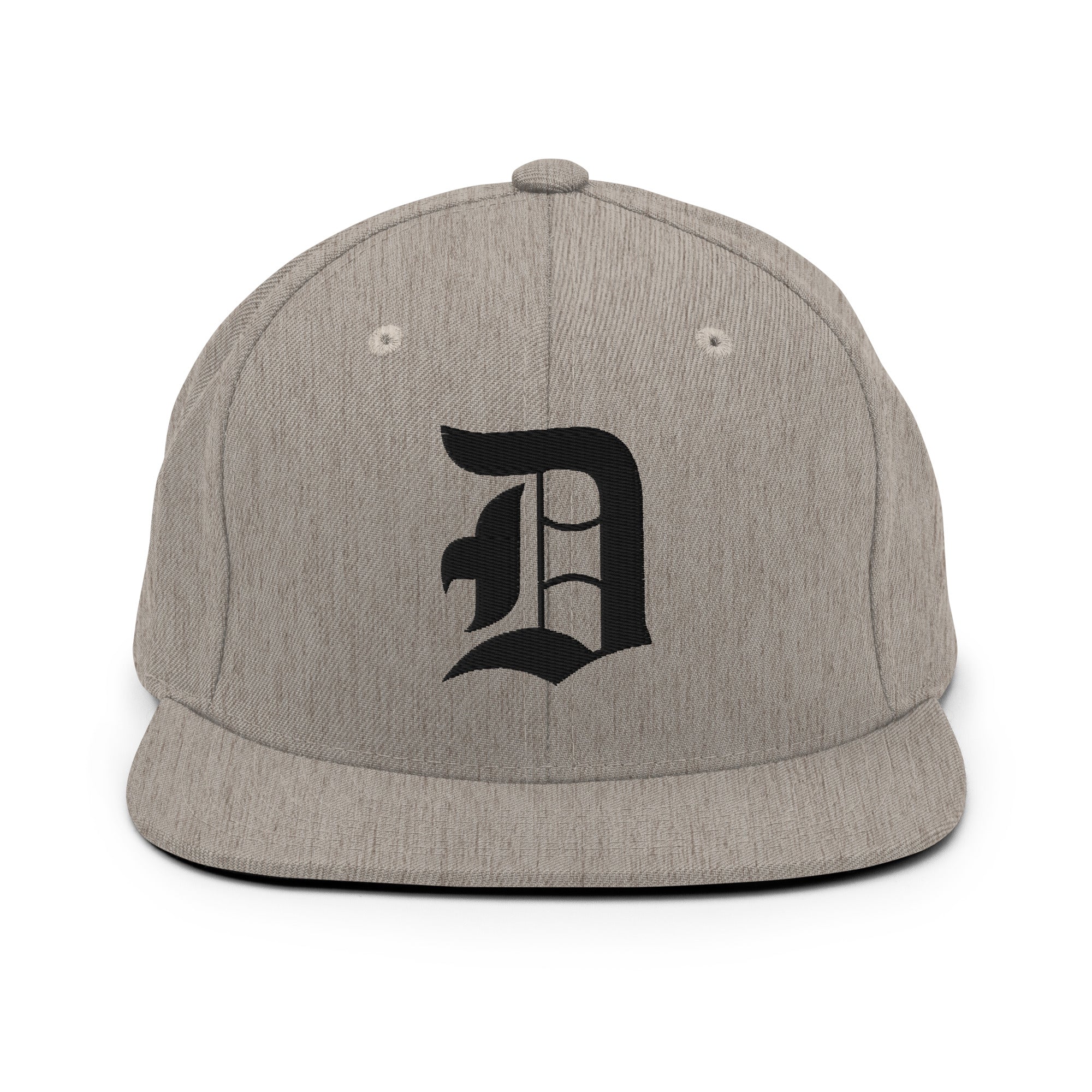 Snapback Hat – Stitchfy Old English “D” Embroidered - f9artist
