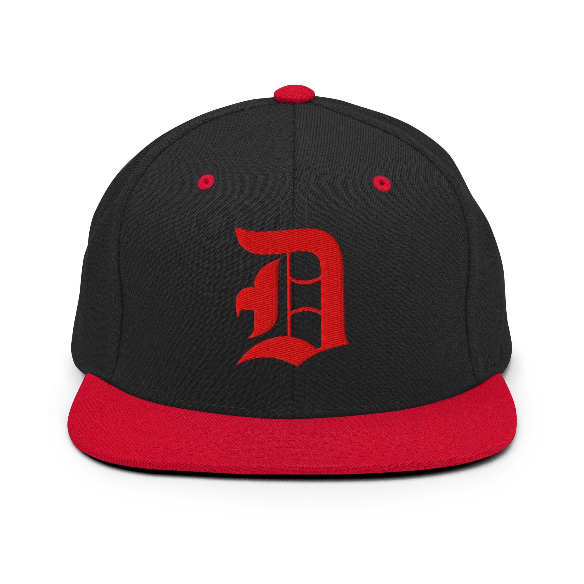 Snapback Hat – Stitchfy Old English “D” Embroidered - f9artist