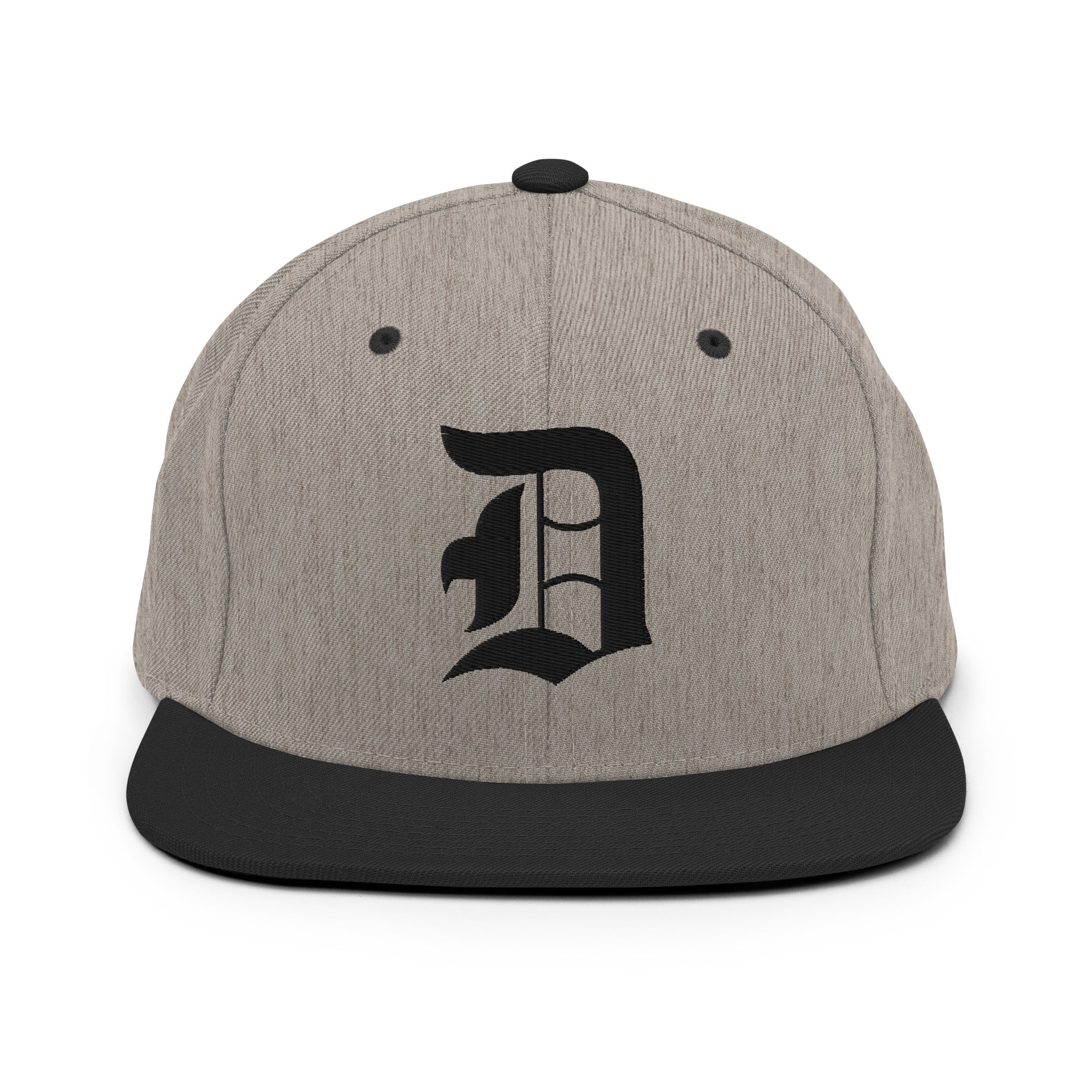 Snapback Hat – Stitchfy Old English “D” Embroidered - f9artist