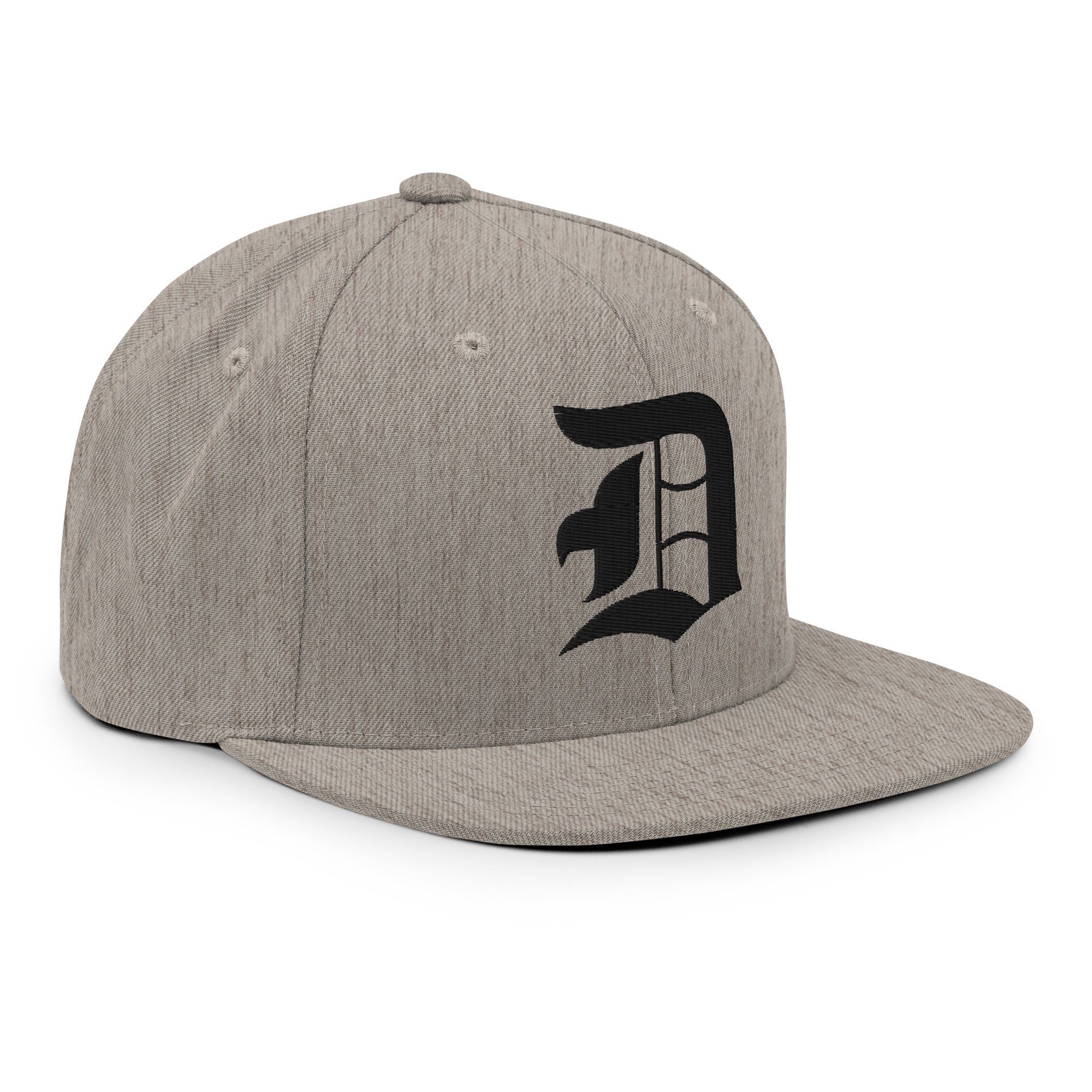 Snapback Hat – Stitchfy Old English “D” Embroidered - f9artist