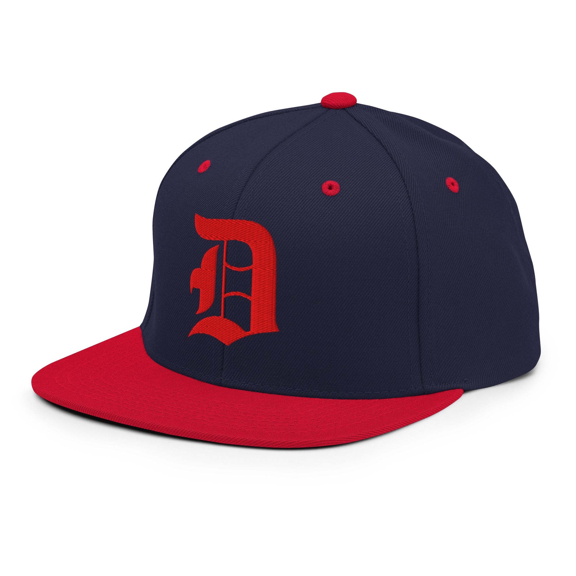Snapback Hat – Stitchfy Old English “D” Embroidered - f9artist
