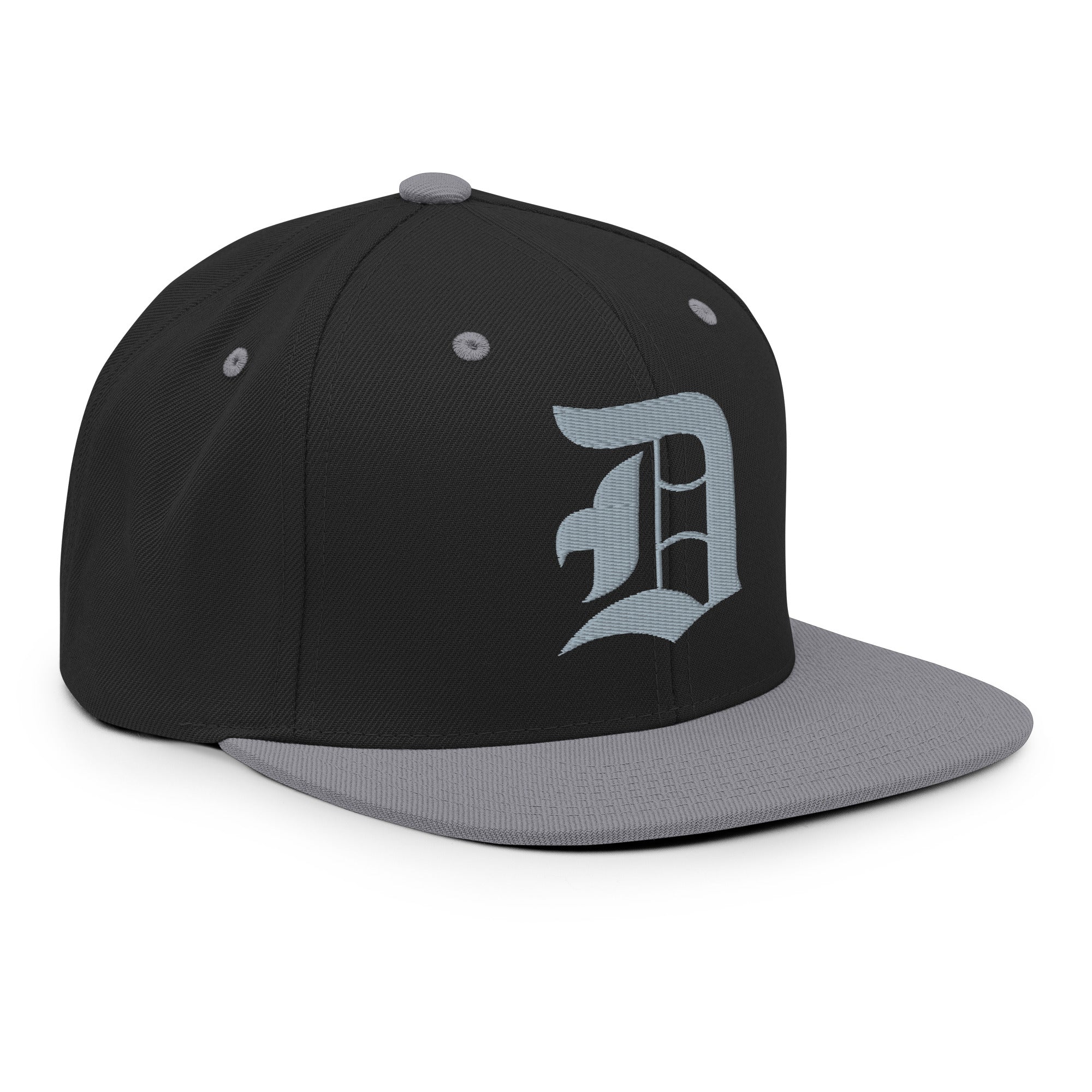 Snapback Hat – Stitchfy Old English “D” Embroidered - f9artist