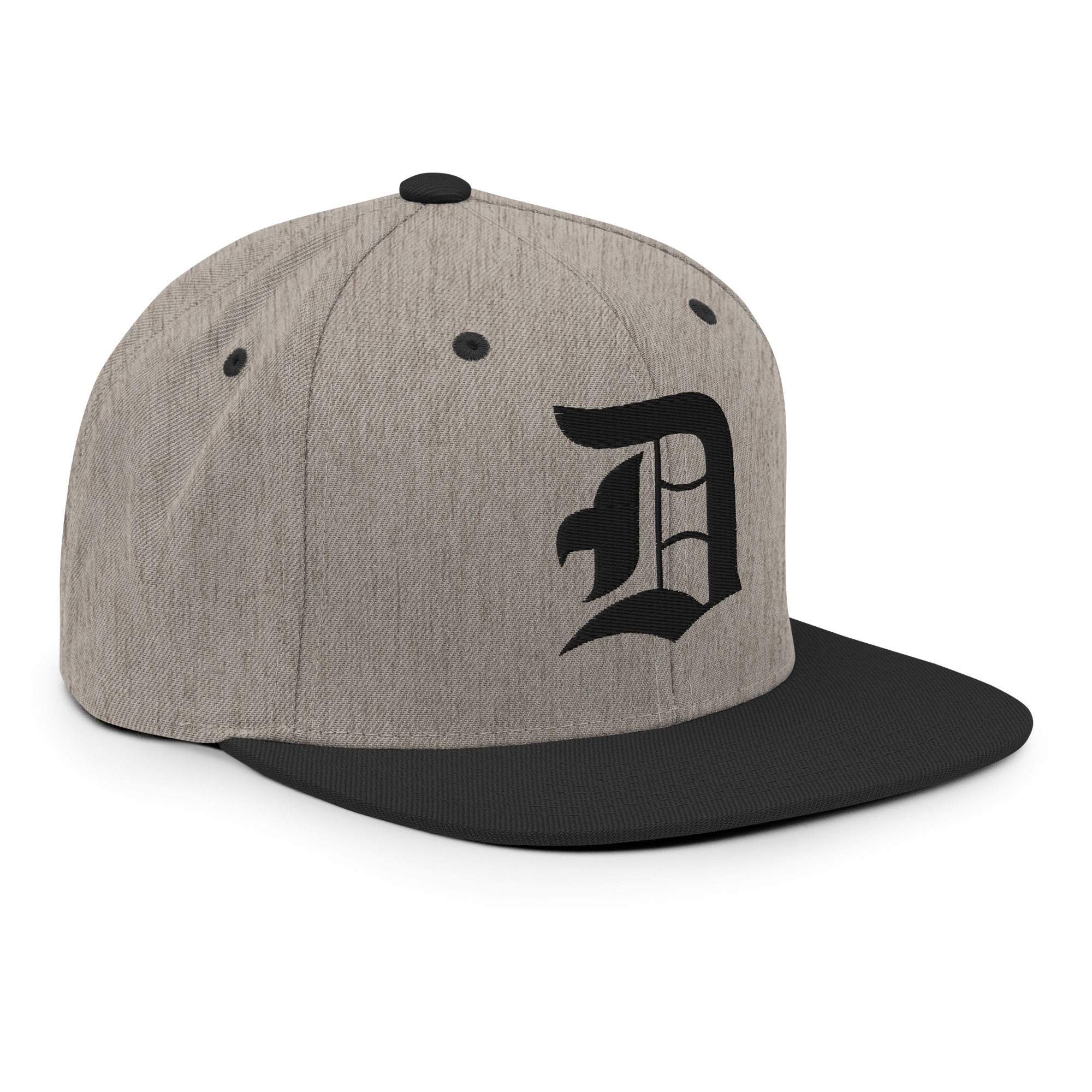 Snapback Hat – Stitchfy Old English “D” Embroidered - f9artist
