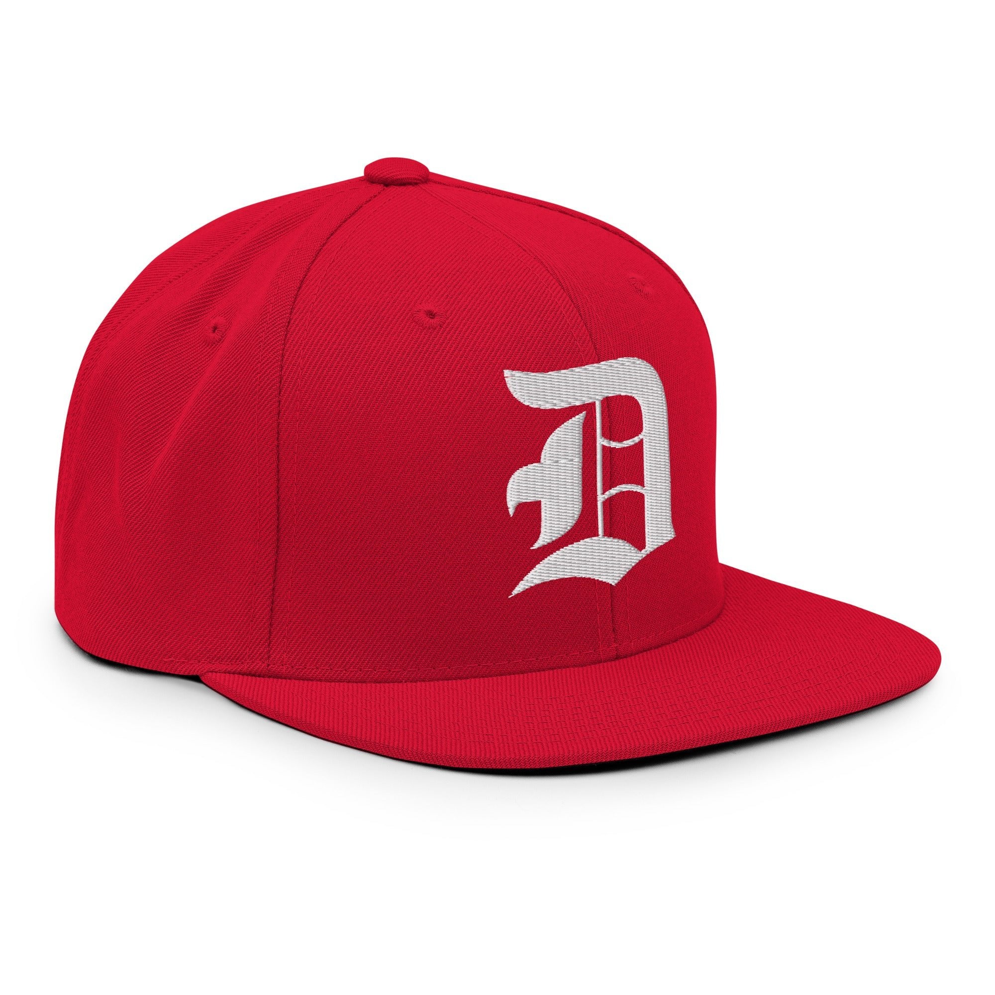 Snapback Hat – Stitchfy Old English “D” Embroidered - f9artist