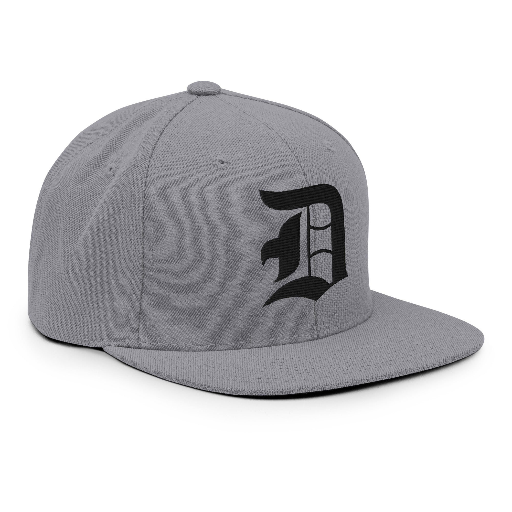 Snapback Hat – Stitchfy Old English “D” Embroidered - f9artist