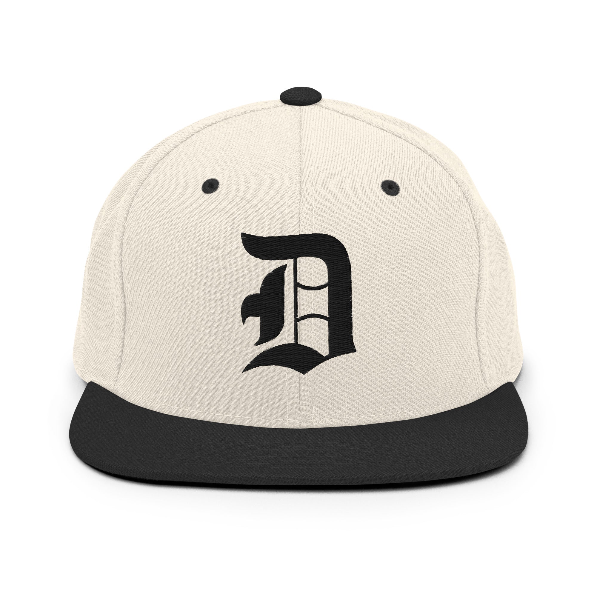 Snapback Hat – Stitchfy Old English “D” Embroidered - f9artist