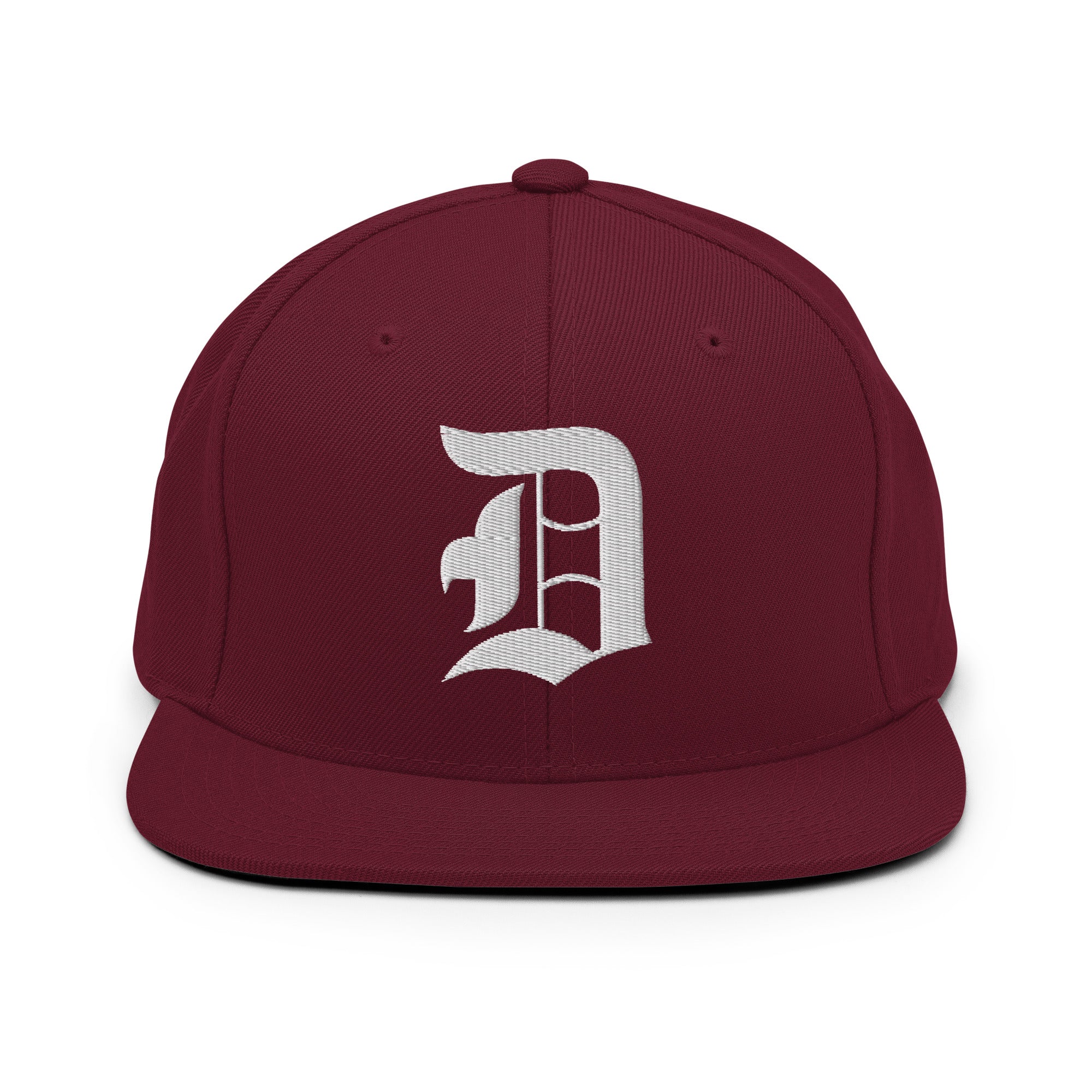 Snapback Hat – Stitchfy Old English “D” Embroidered - f9artist