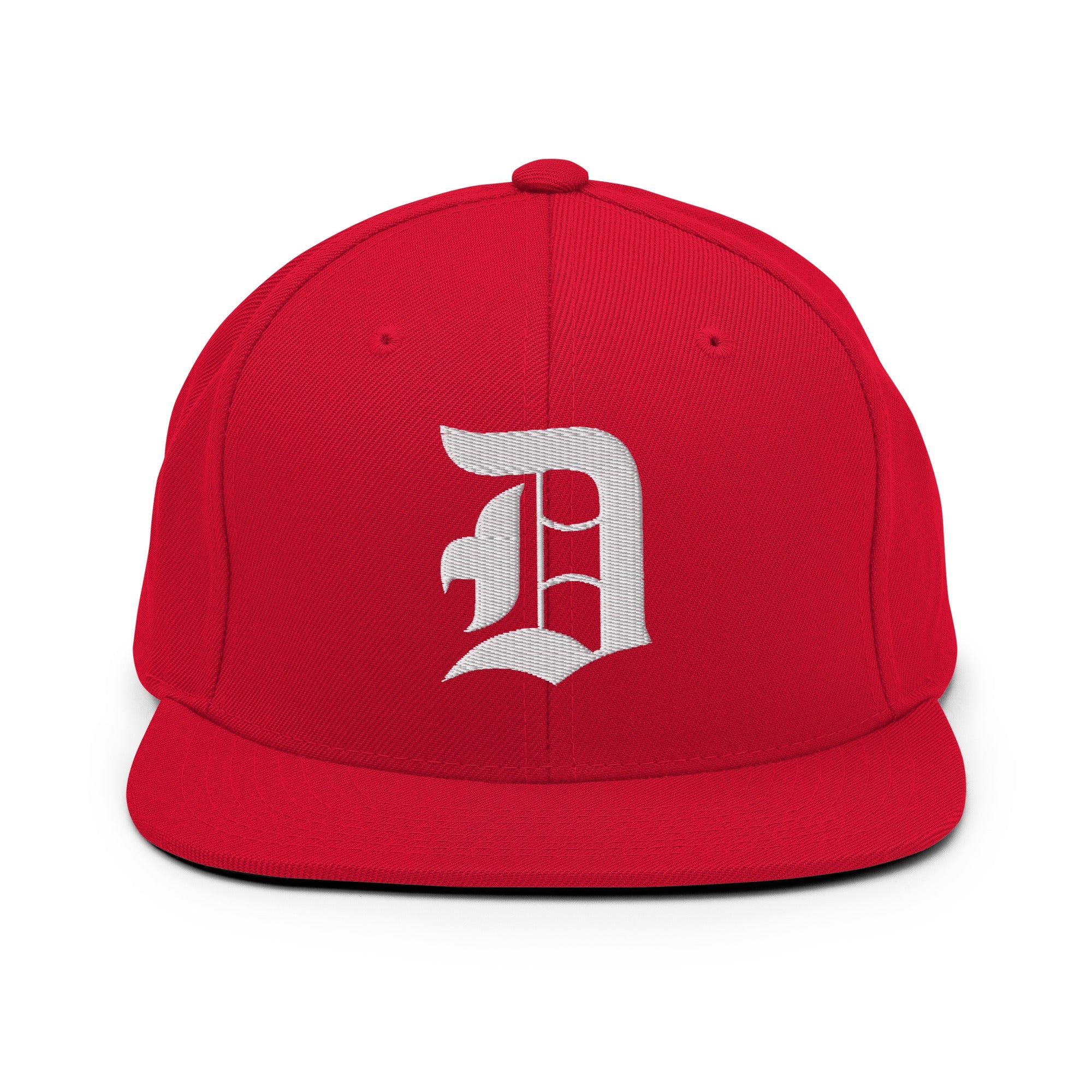 Snapback Hat – Stitchfy Old English “D” Embroidered - f9artist