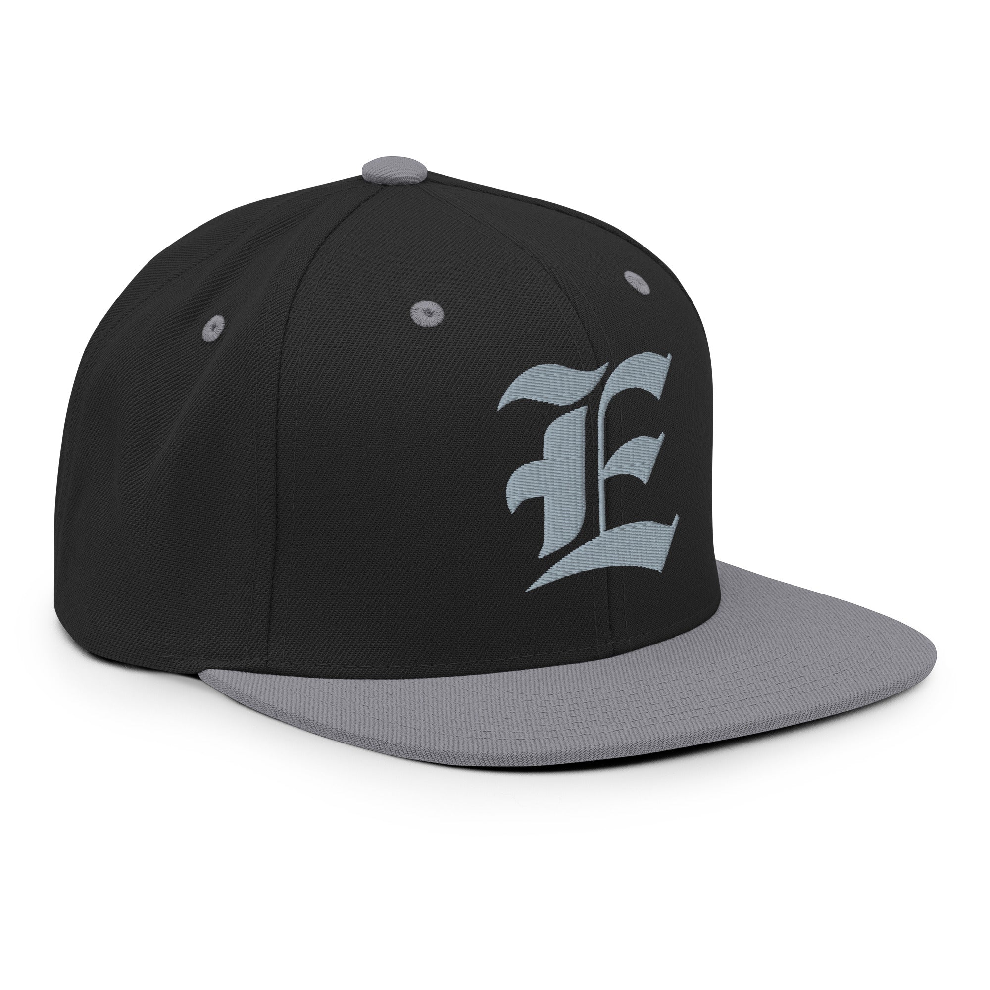 Snapback Hat – Stitchfy Old English “E” Embroidered - f9artist