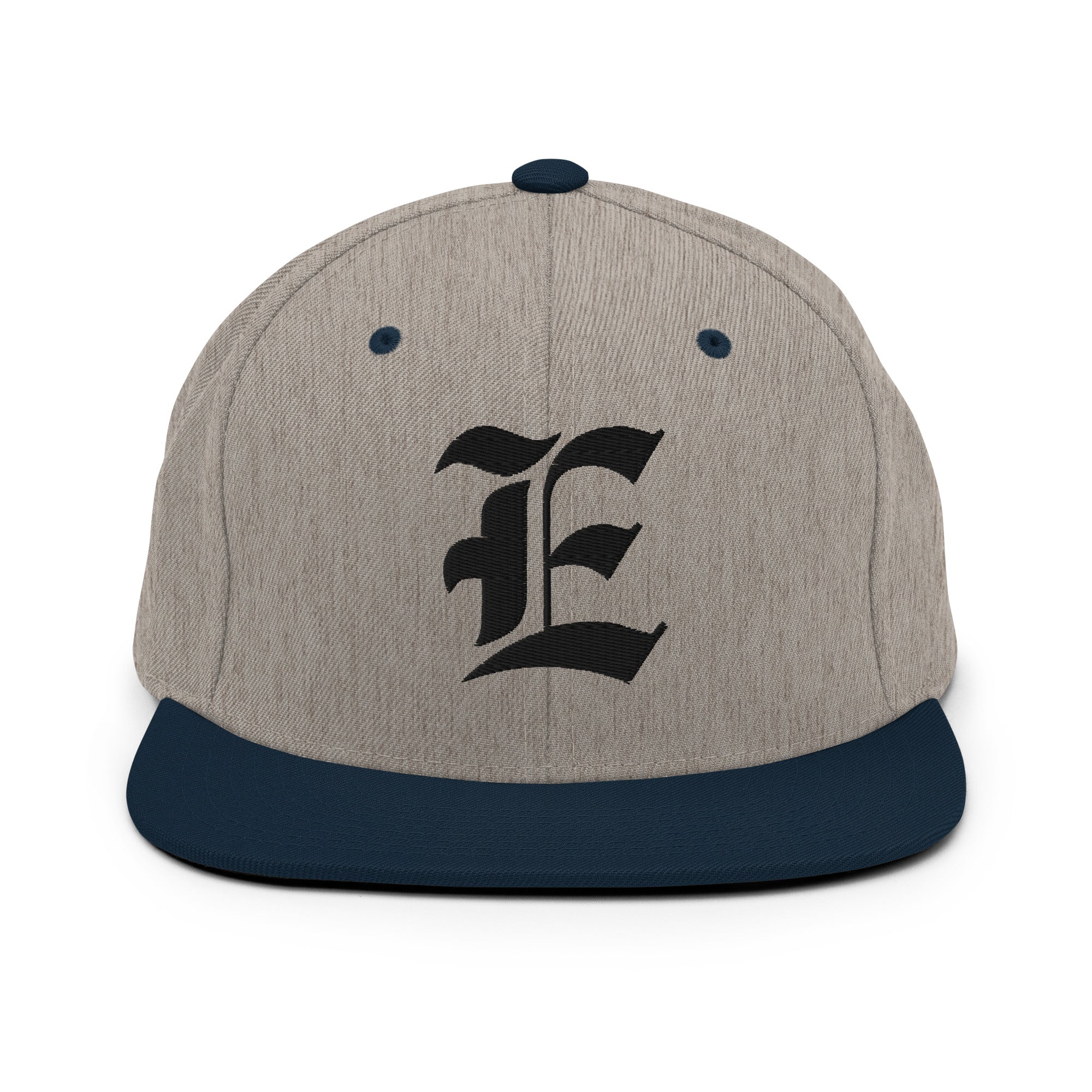 Snapback Hat – Stitchfy Old English “E” Embroidered - f9artist
