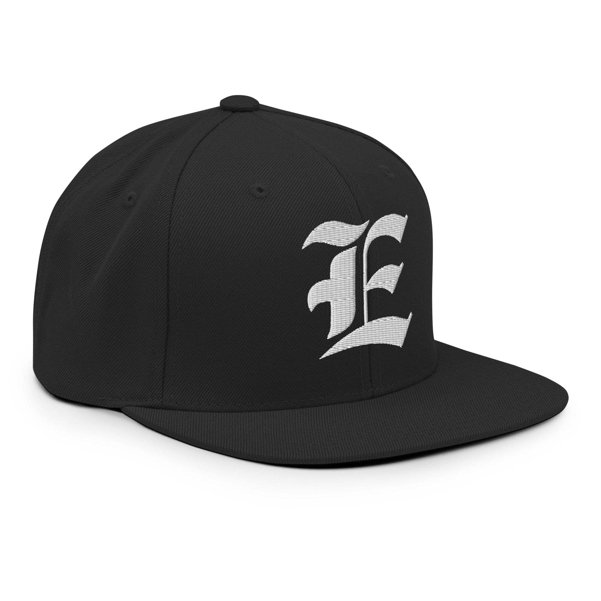 Snapback Hat – Stitchfy Old English “E” Embroidered - f9artist