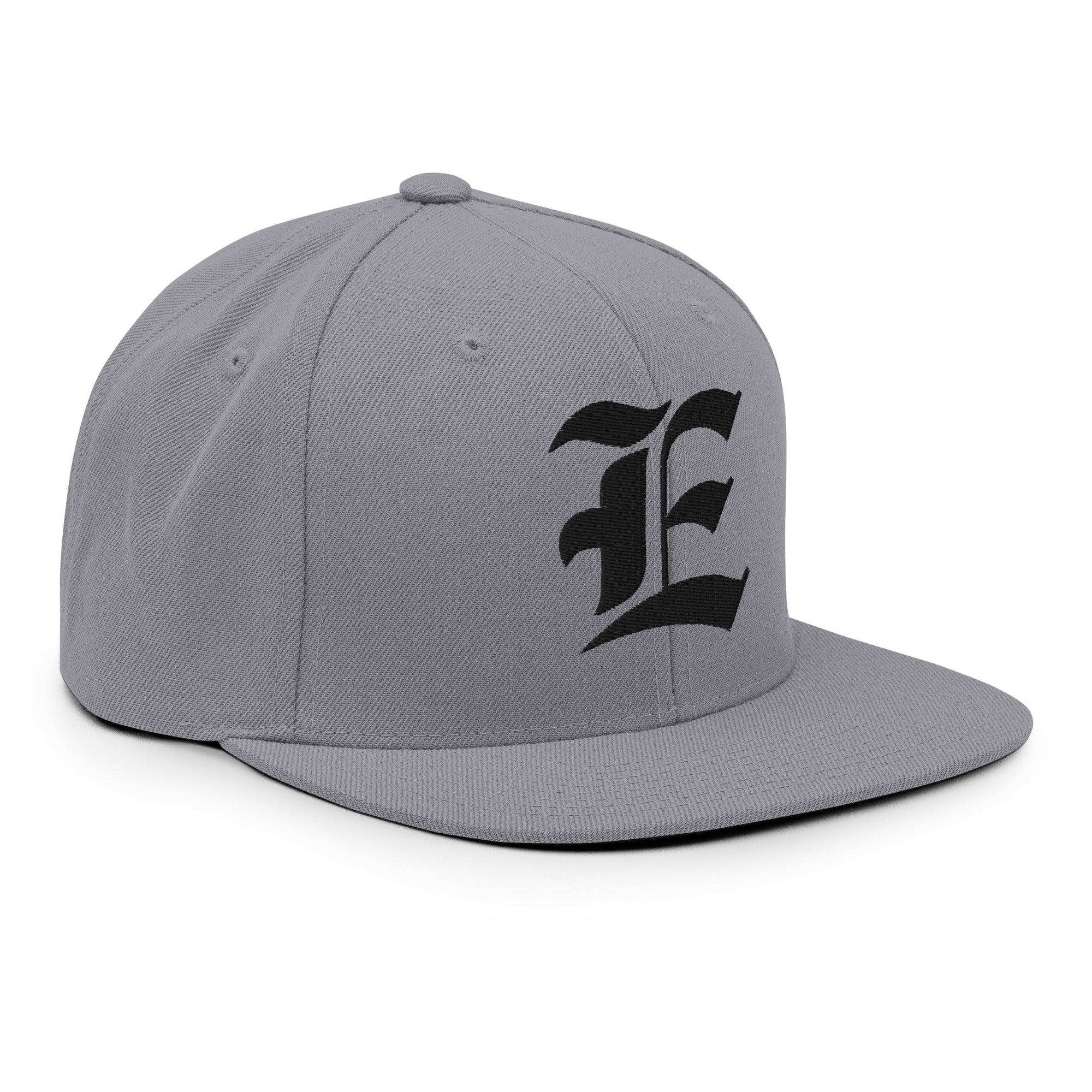 Snapback Hat – Stitchfy Old English “E” Embroidered - f9artist