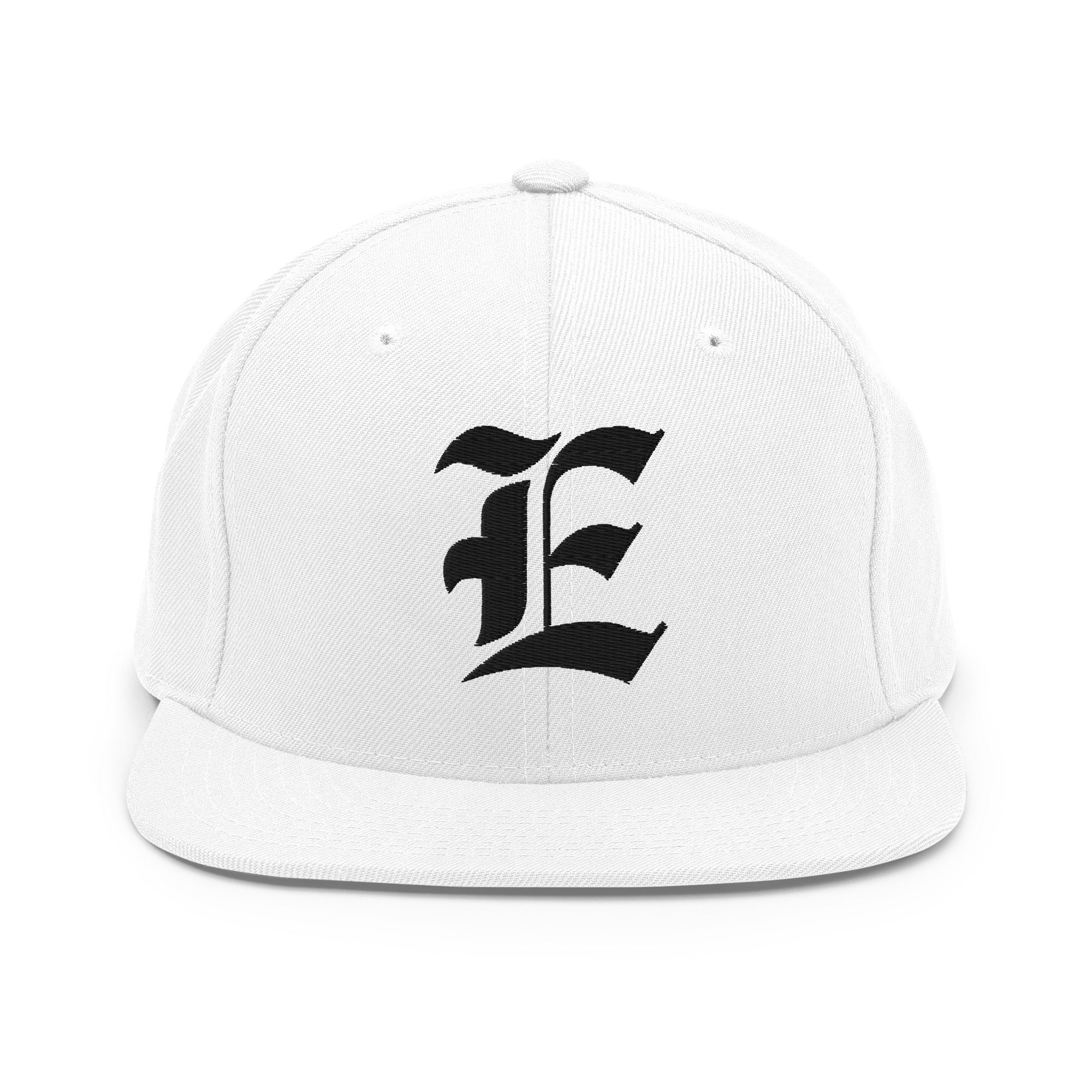 Snapback Hat – Stitchfy Old English “E” Embroidered - f9artist